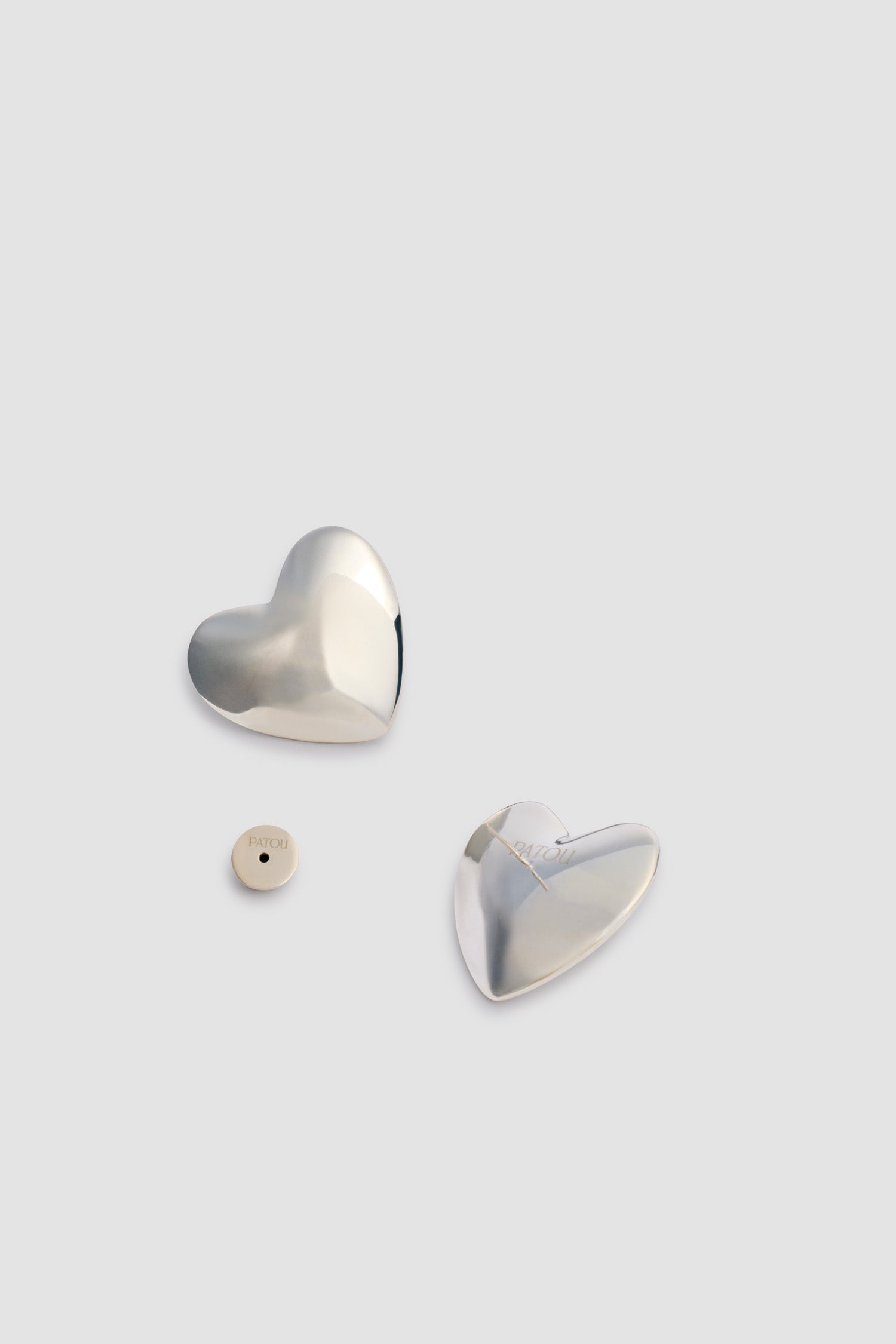Patou JW143 boucles coeur argent TU clous