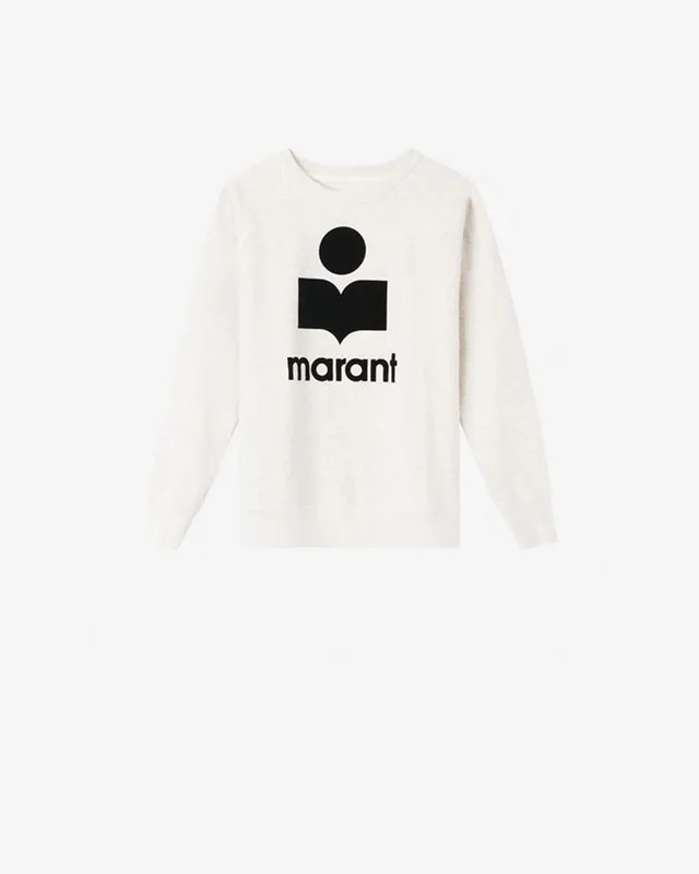 Isabel Marant Milly sweatshirt écru coton manches longues