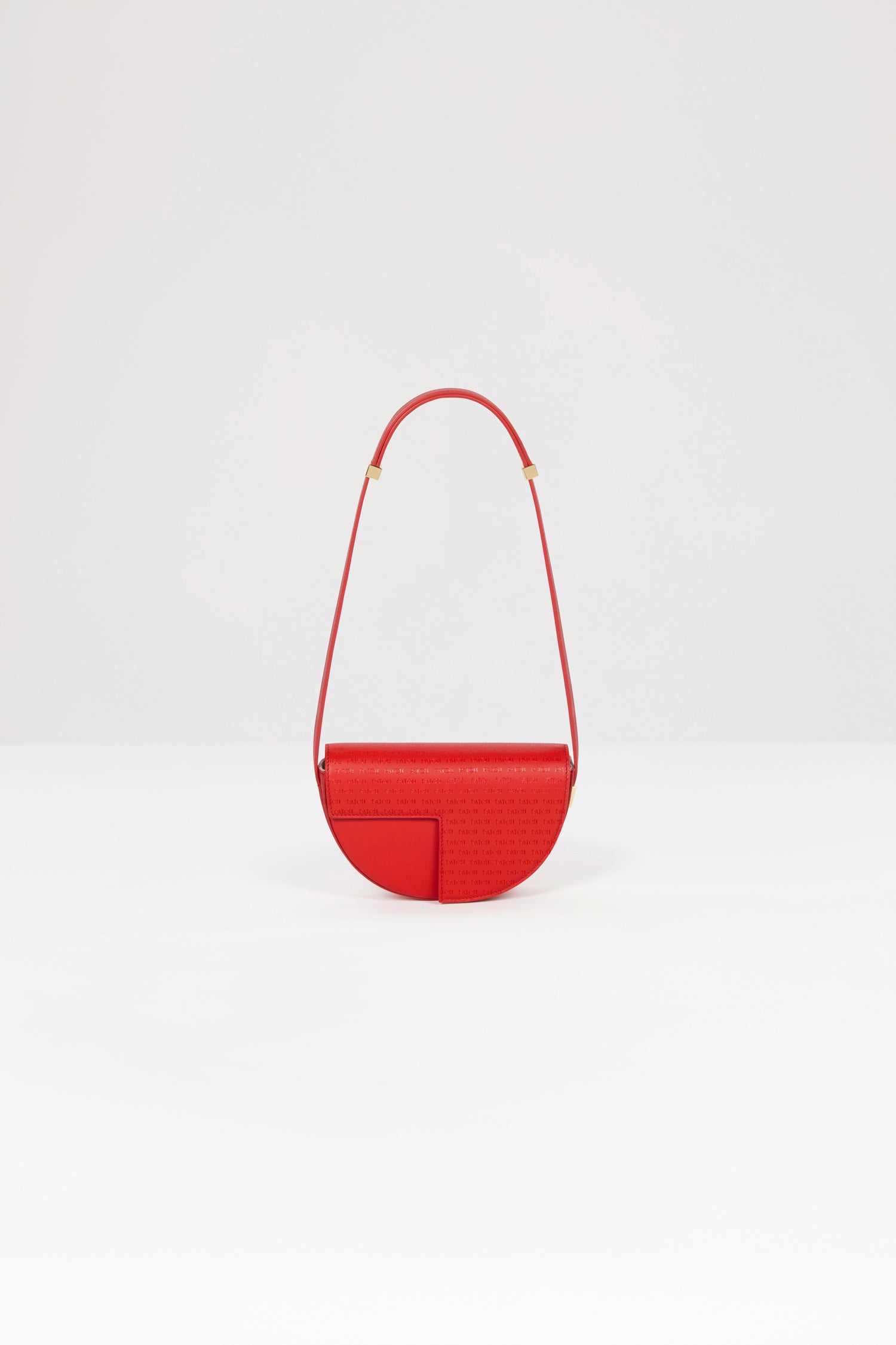Patou Bags H23BA00350275104 sac Le Petit Patou cuir rouge