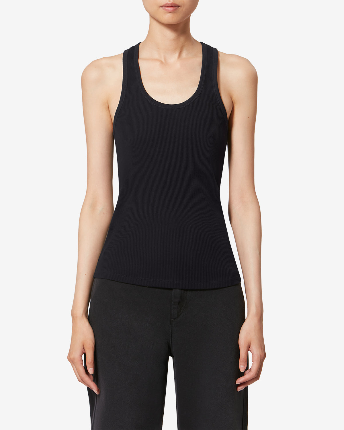 Isabel Marant Thea débardeur coton noir ajusté