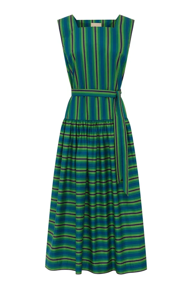 Alemais Margo robe midi coton bio sans manches