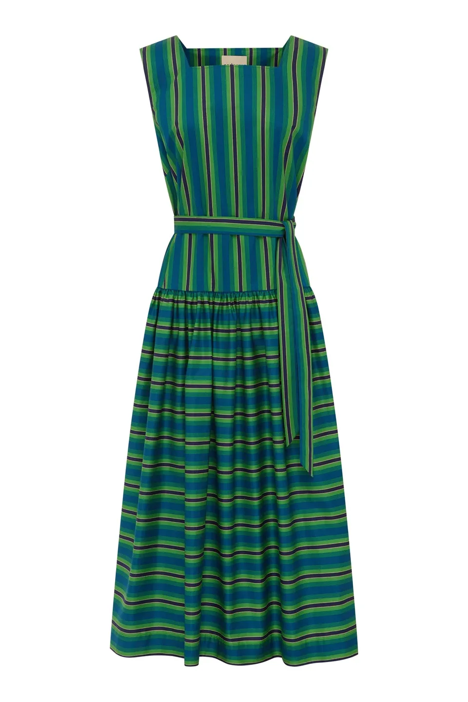 Alemais Margo robe midi coton bio sans manches
