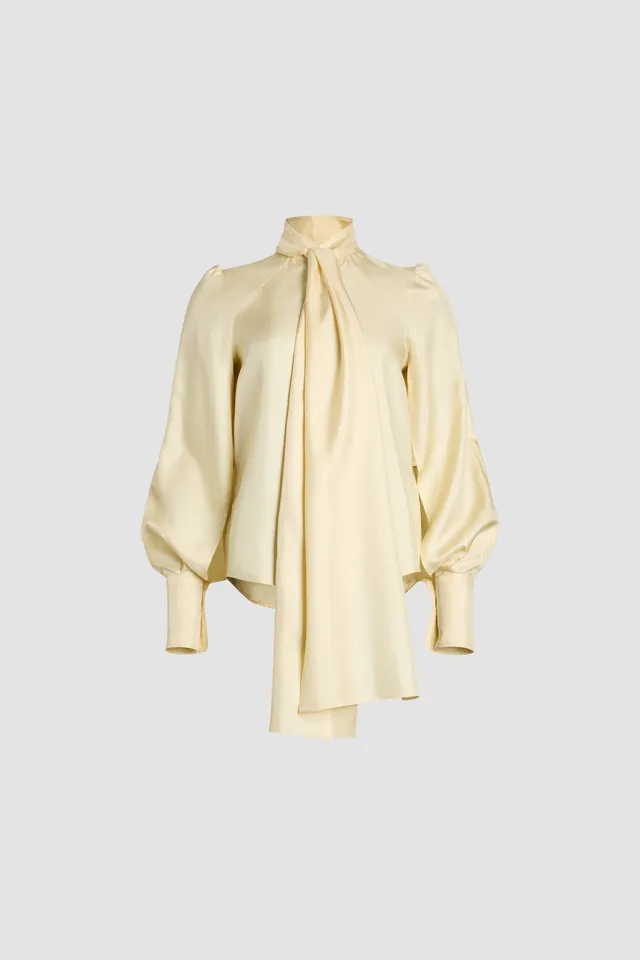 Patou Blouse lavallière BL034 soie bio angora
