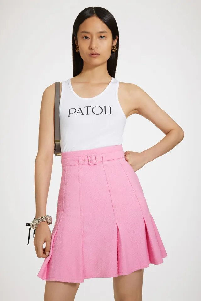 Patou SK037 jupe tweed rose begonia taille 38