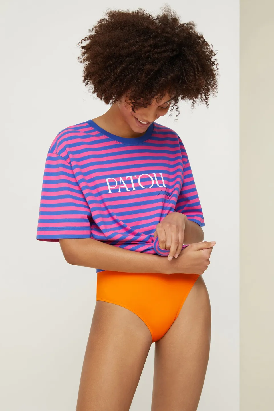 Patou Plage JE0329999474F t-shirt coton bio fuchsia