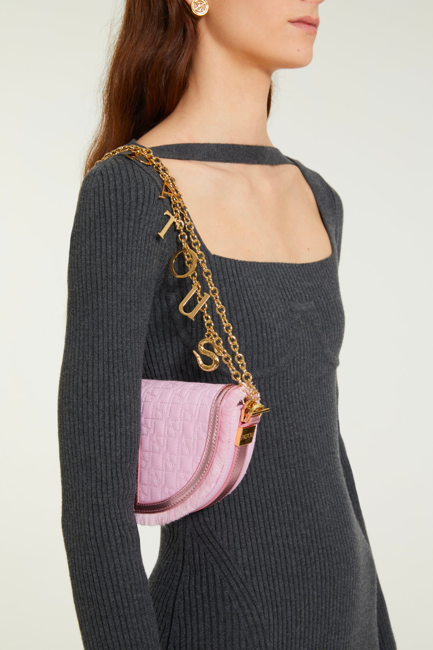 Patou BA007 sac Petit Patou Sita denim rose 20 cm