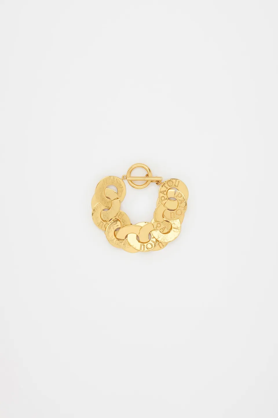 Patou JW095 bracelet laiton doré pièces Gold