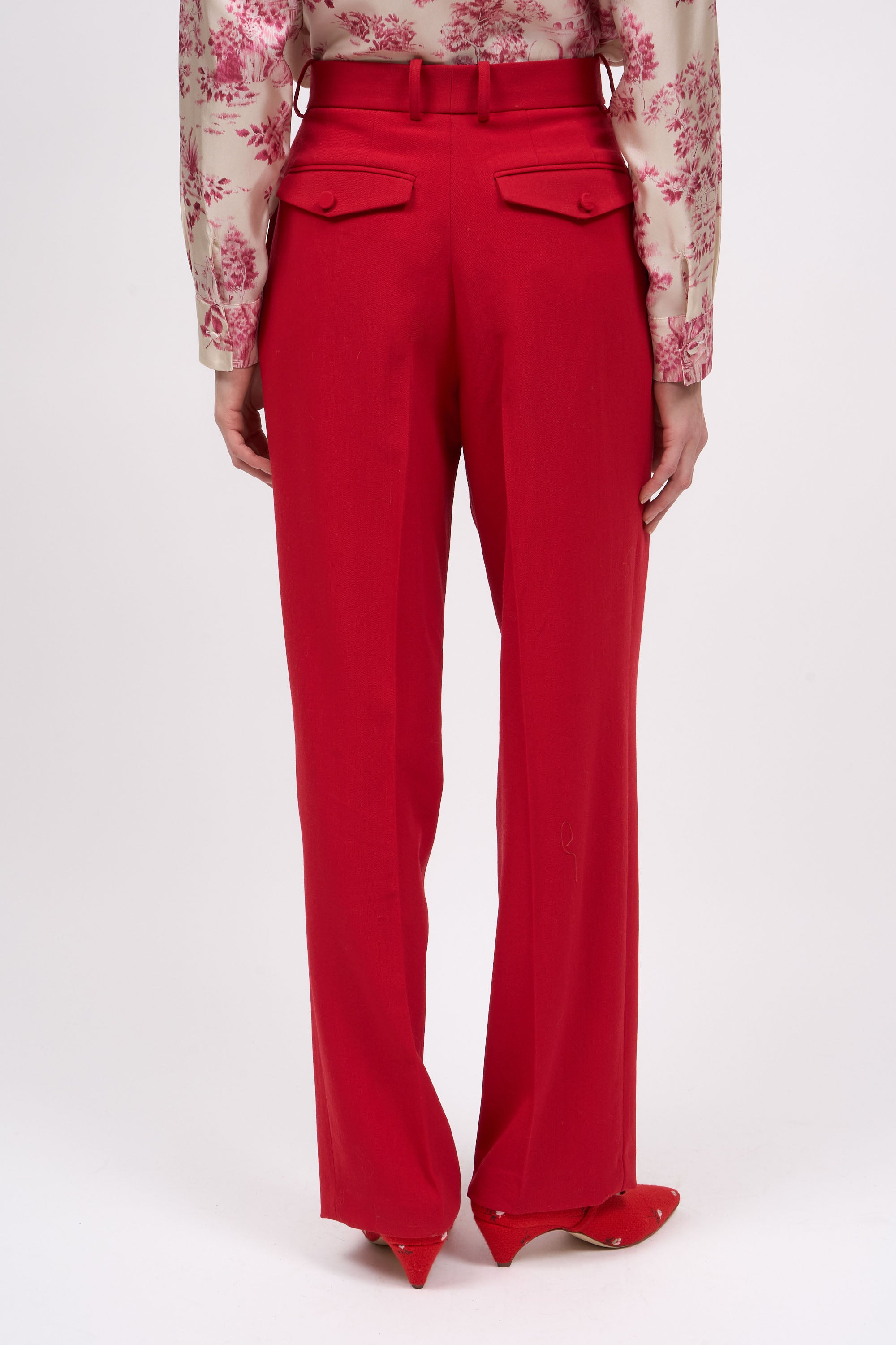 Paul & Joe Florin pantalon laine noir plis