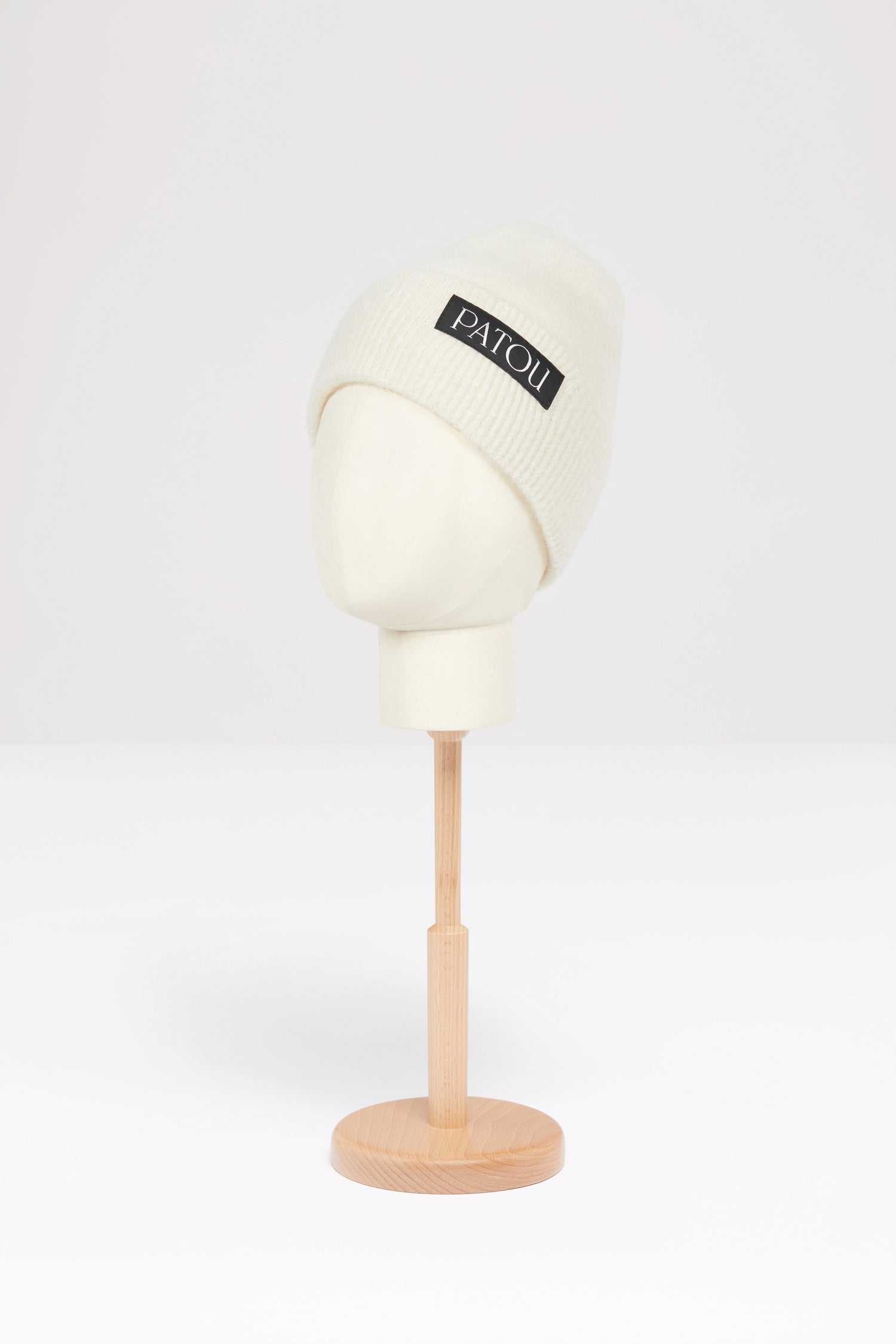 Patou H23AC0478065009A bonnet alpaga blanc TU