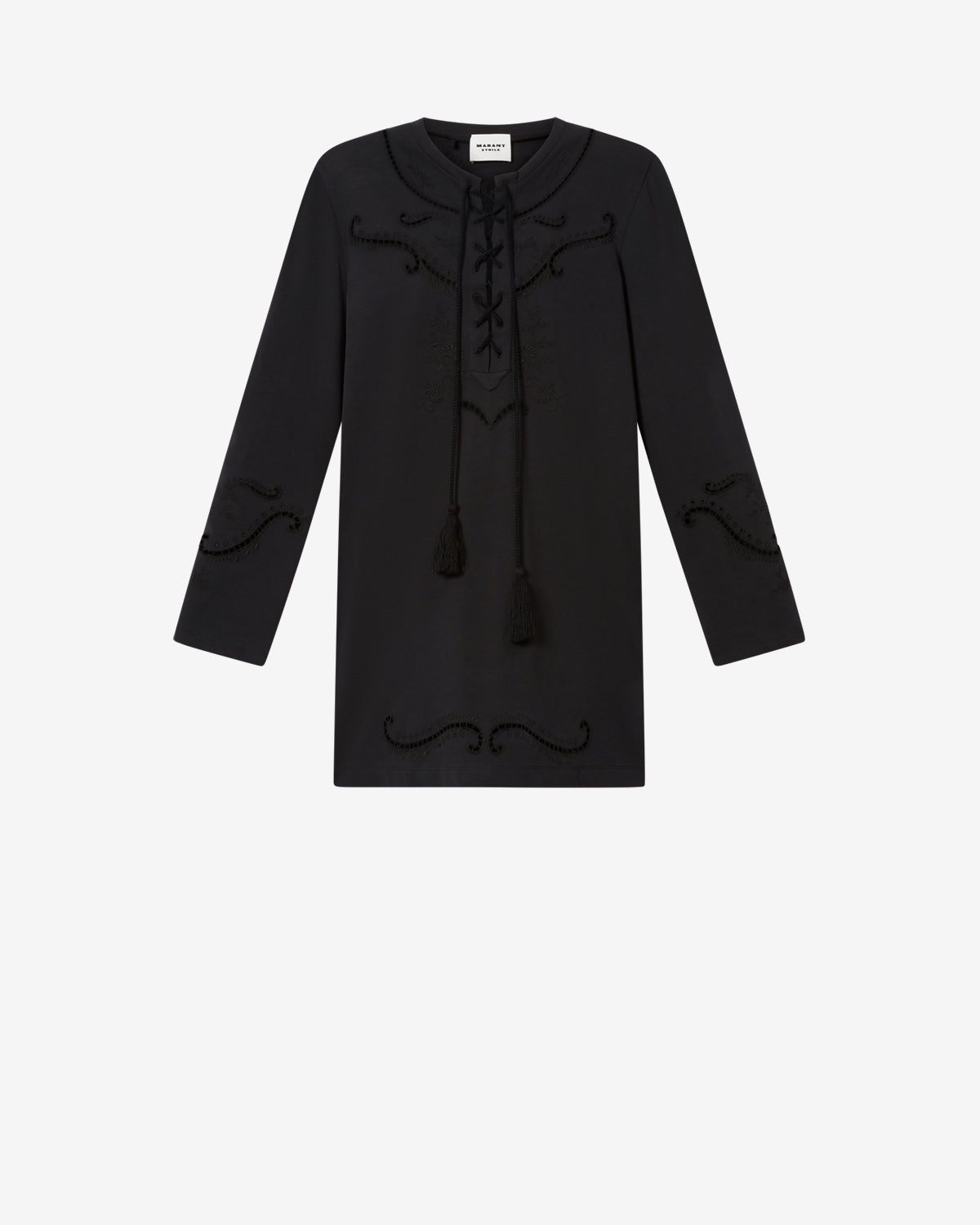Isabel Marant Elka robe noir délavé jersey coton