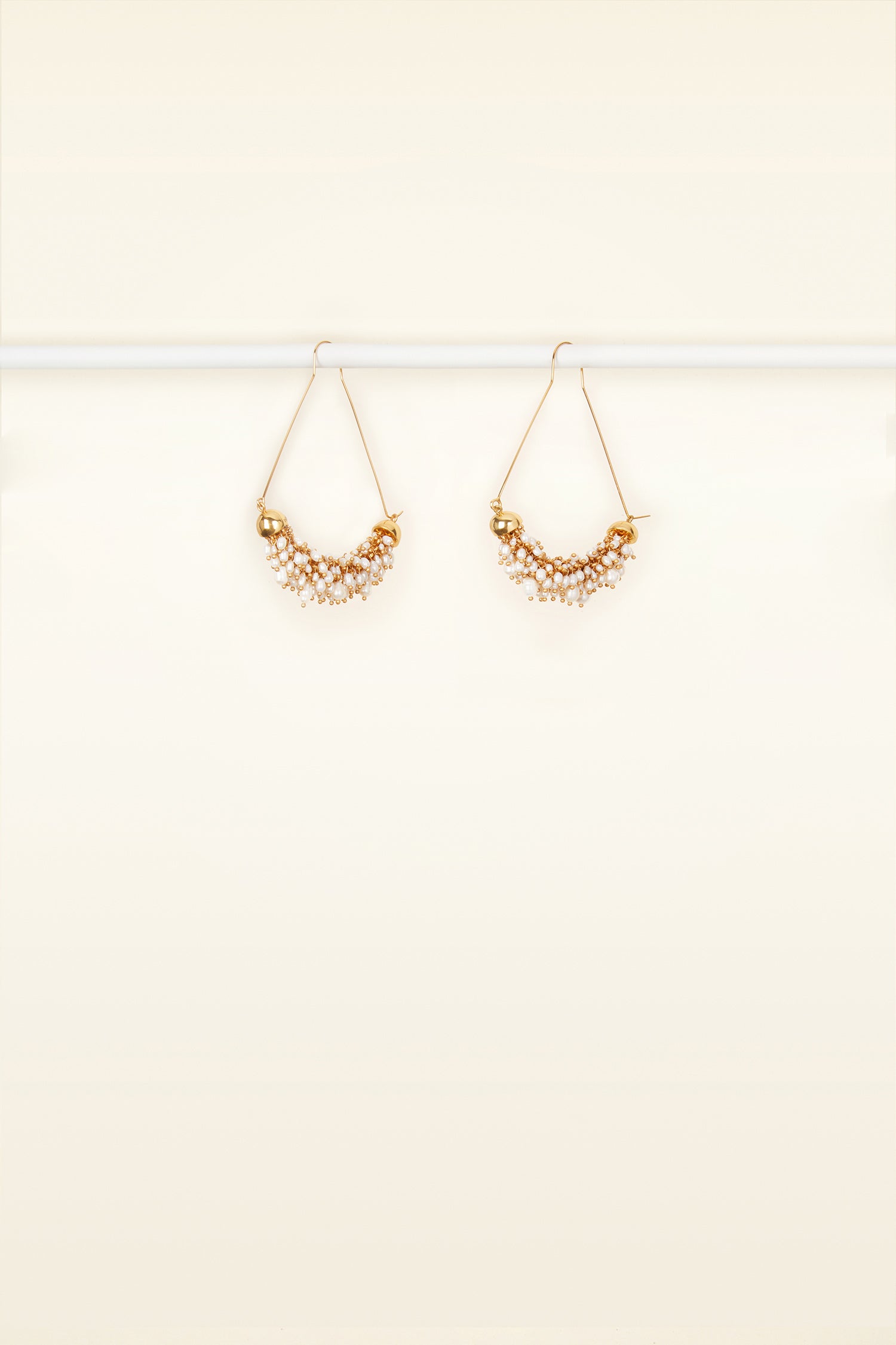 Patou Jewellery P20JW0031000299G boucles laiton doré perles