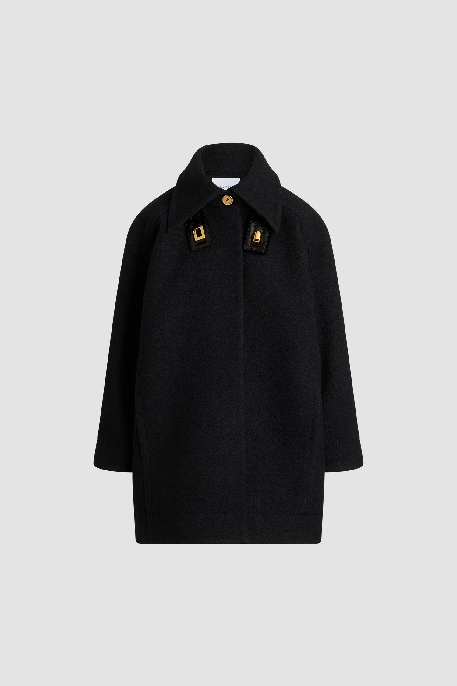 Patou OU042 parka lainage bouilli Noir doublée