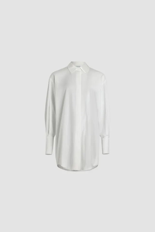 Patou Dresses DR086 robe chemise blanche 34 coton bio