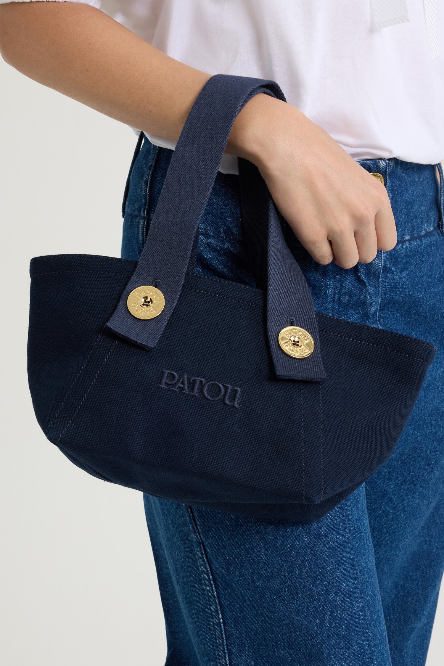 Patou Bags AC0900076699N tote trapèze toile Navy TU