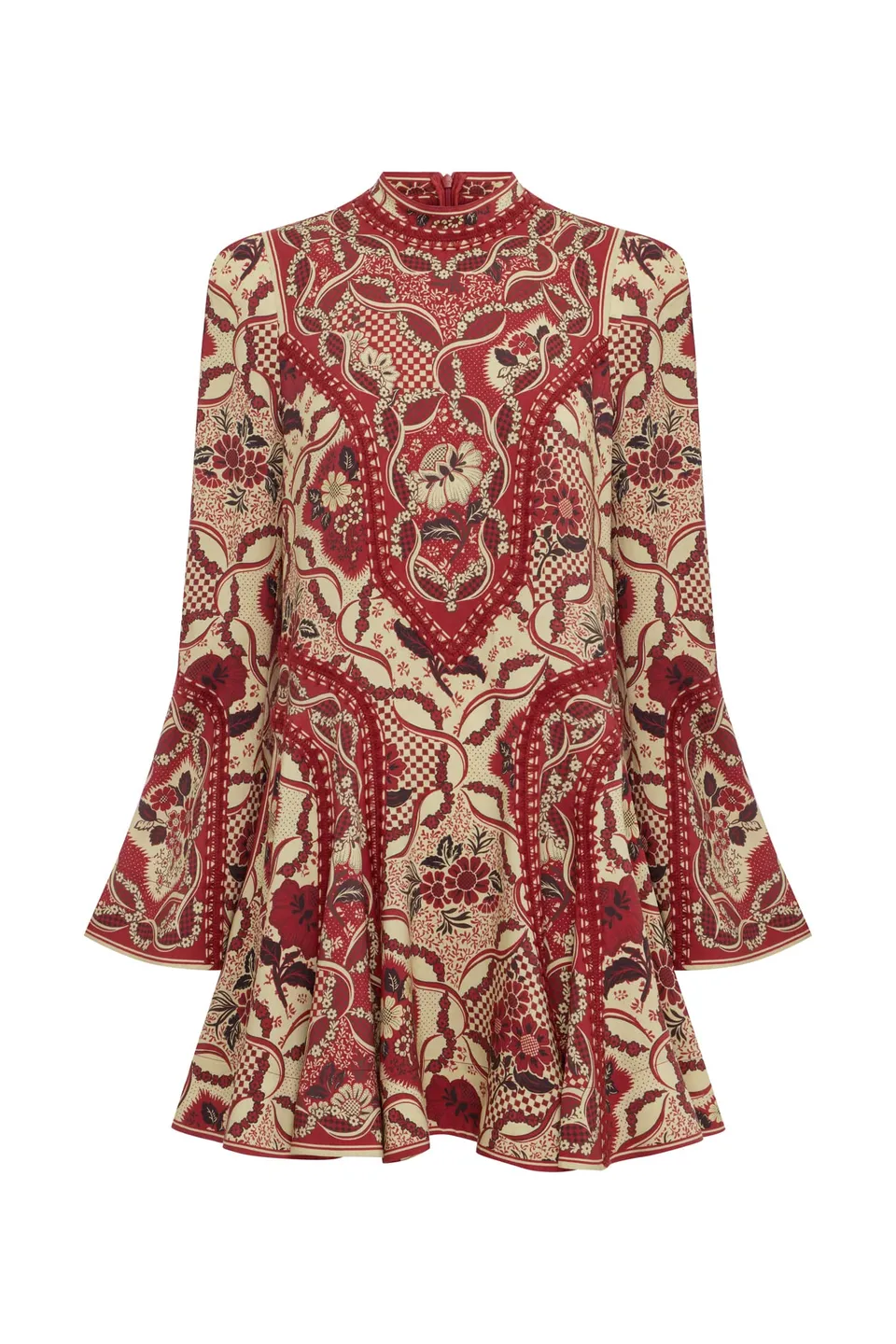Alemaïs Kenny robe mini évasée viscose lin