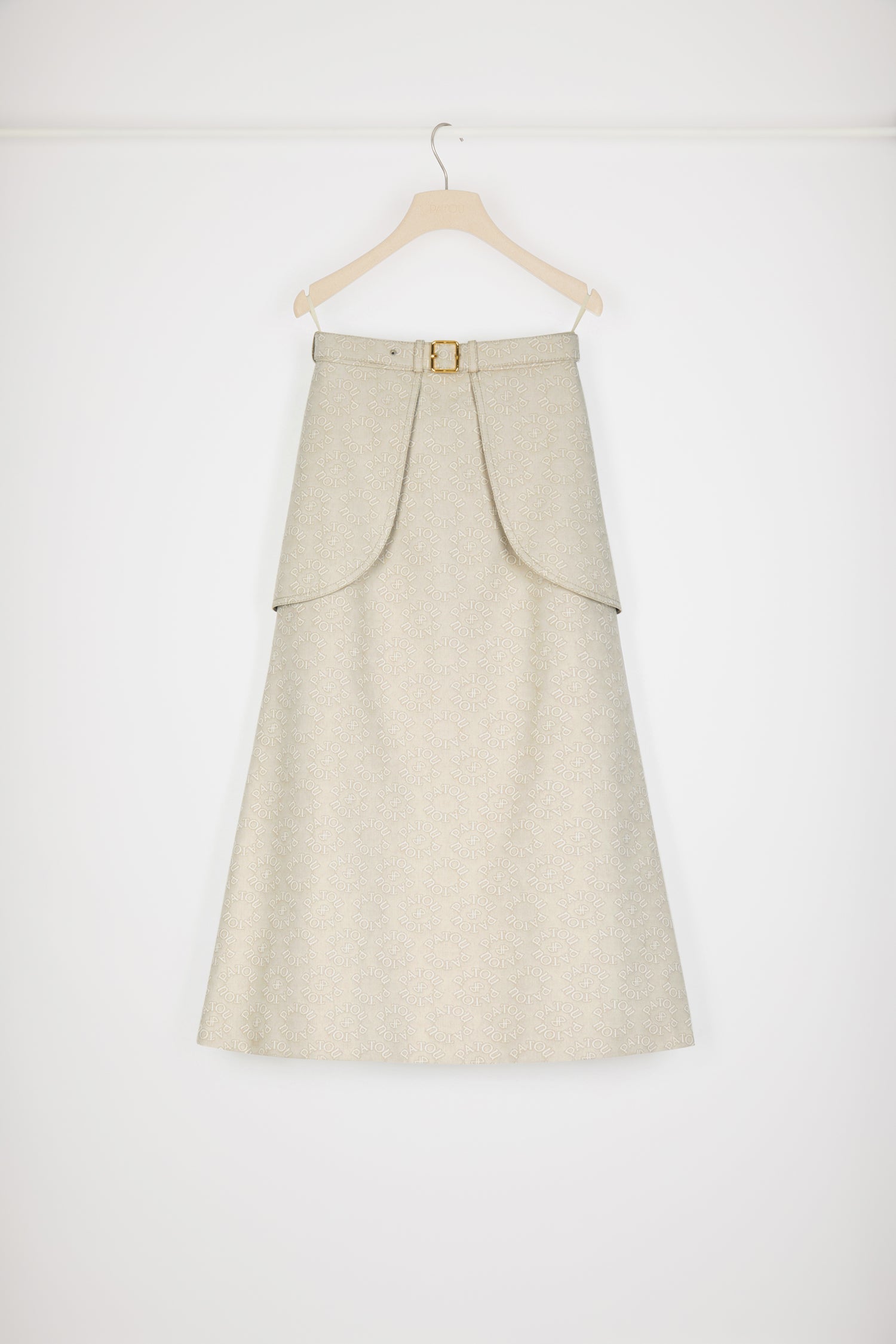 Patou P23SK03501335100 jupe midi jacquard medallion