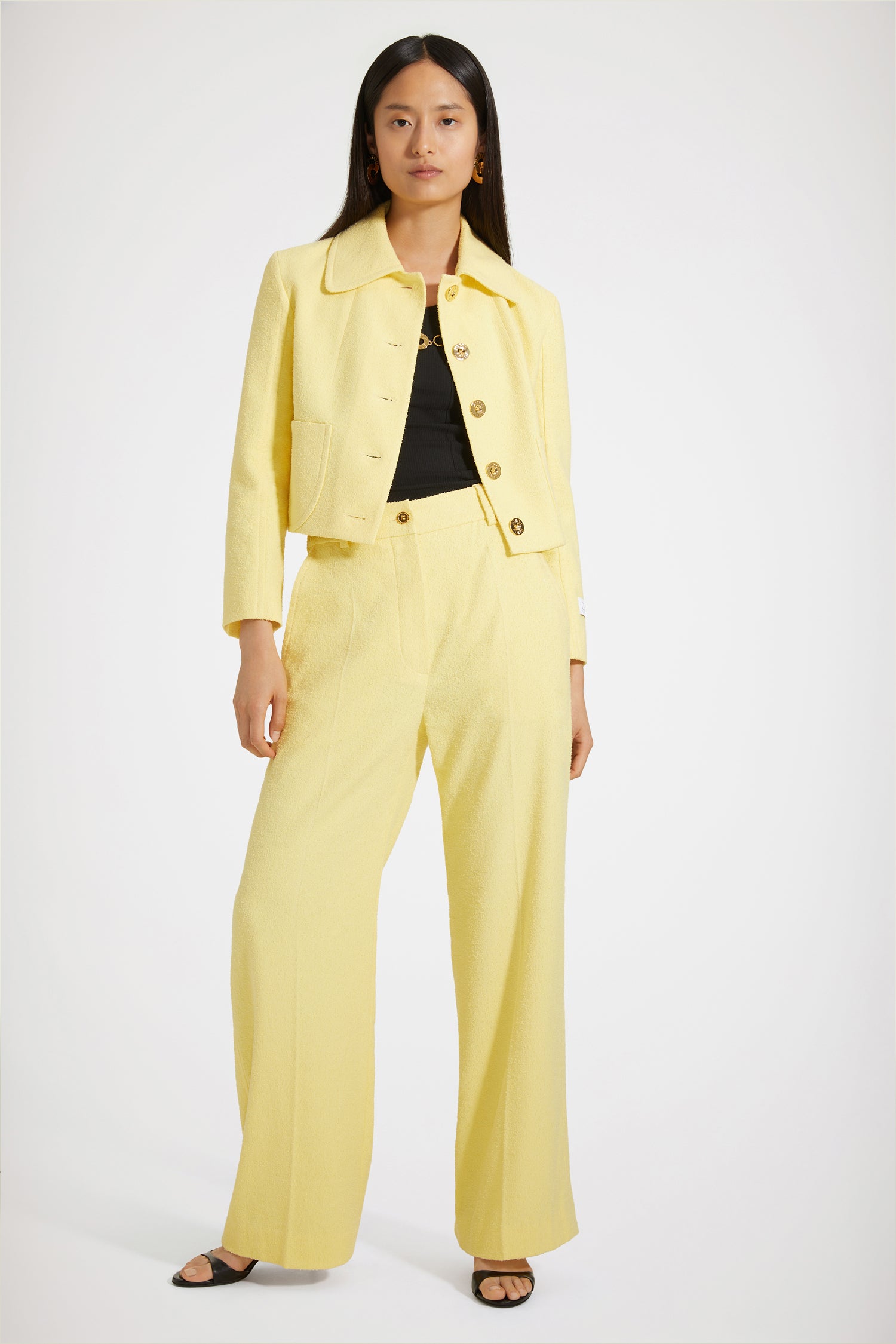 Patou P23JA031 veste tweed coton mimosa