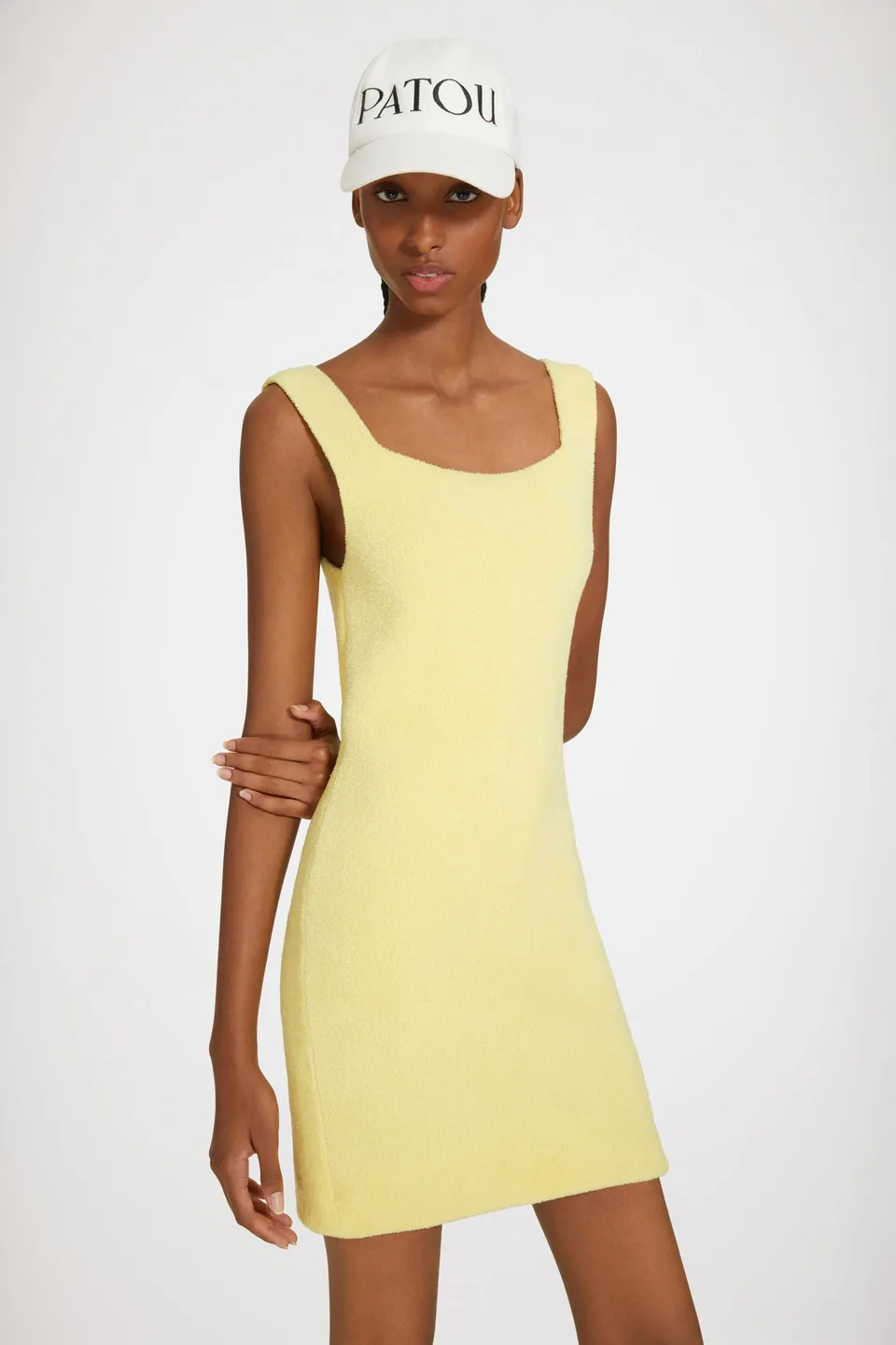 Patou P23KN1298062213M robe maille mini mimosa viscose