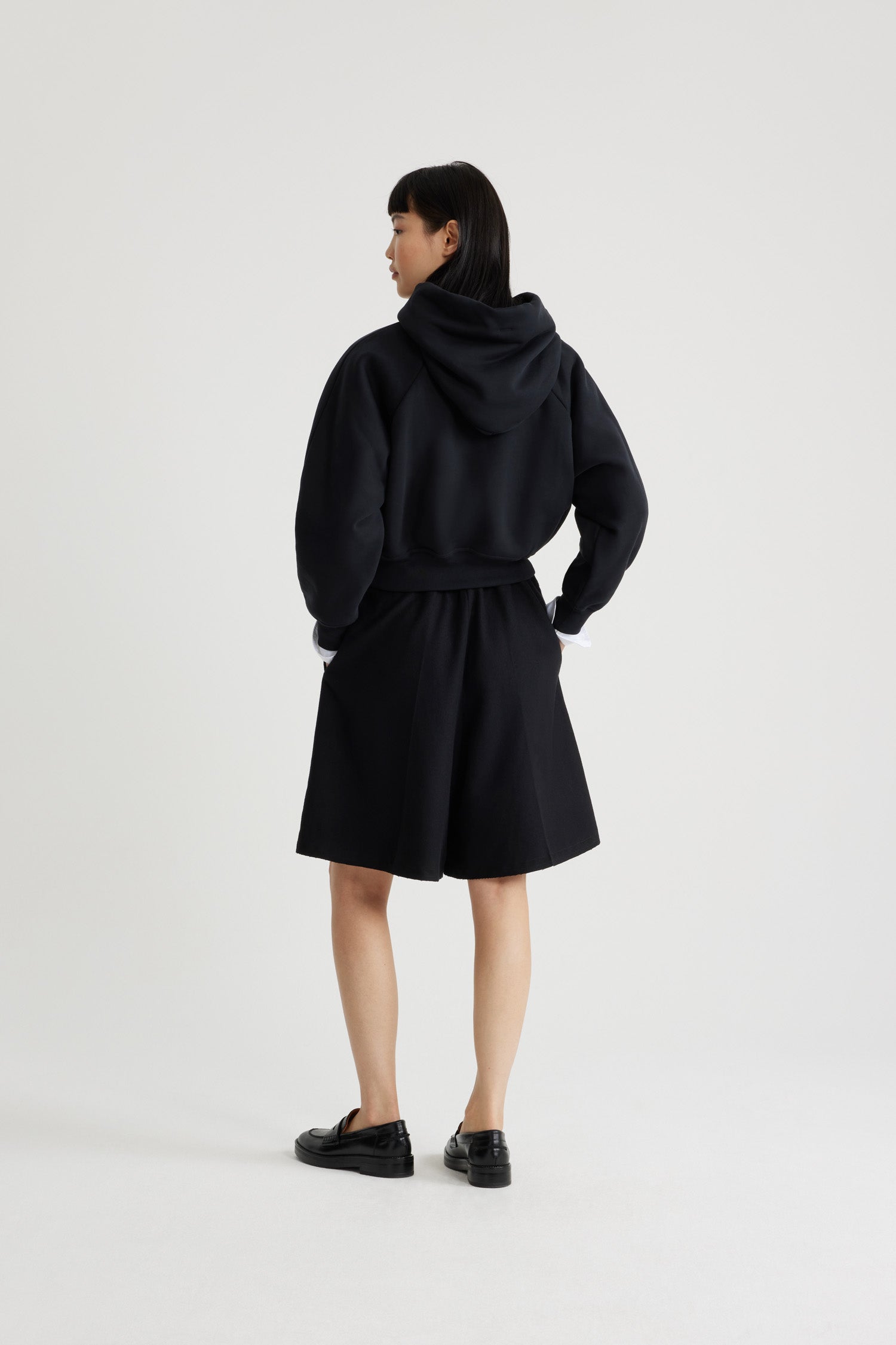 Patou H24JE069 hoodie sweat capuche noir coton bio