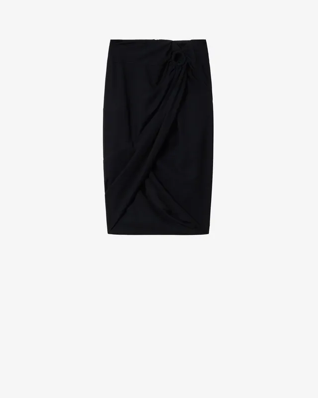 Isabel Marant Sabrina JU0509FA jupe noire drapée