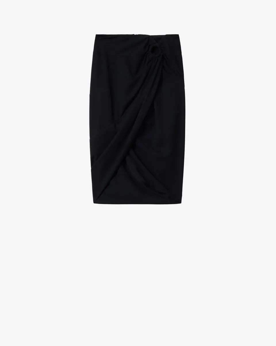 Isabel Marant Sabrina JU0509FA jupe noire drapée