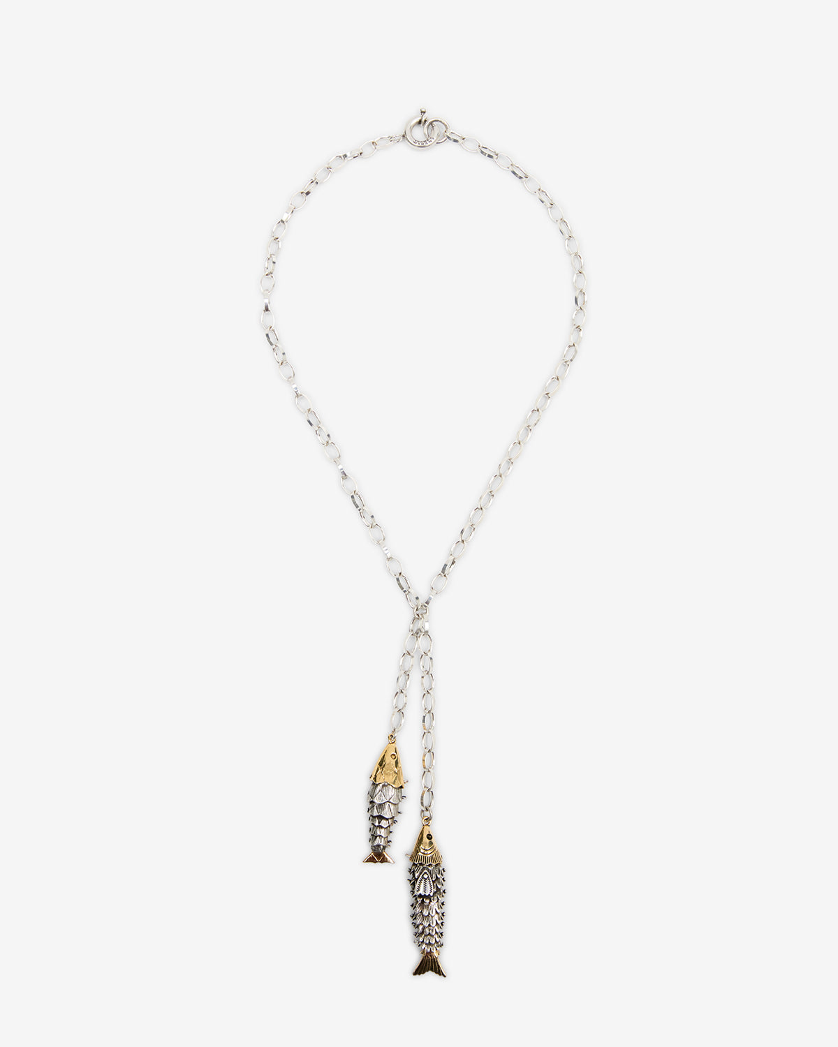 Isabel Marant River collier cravate poisson bicolore