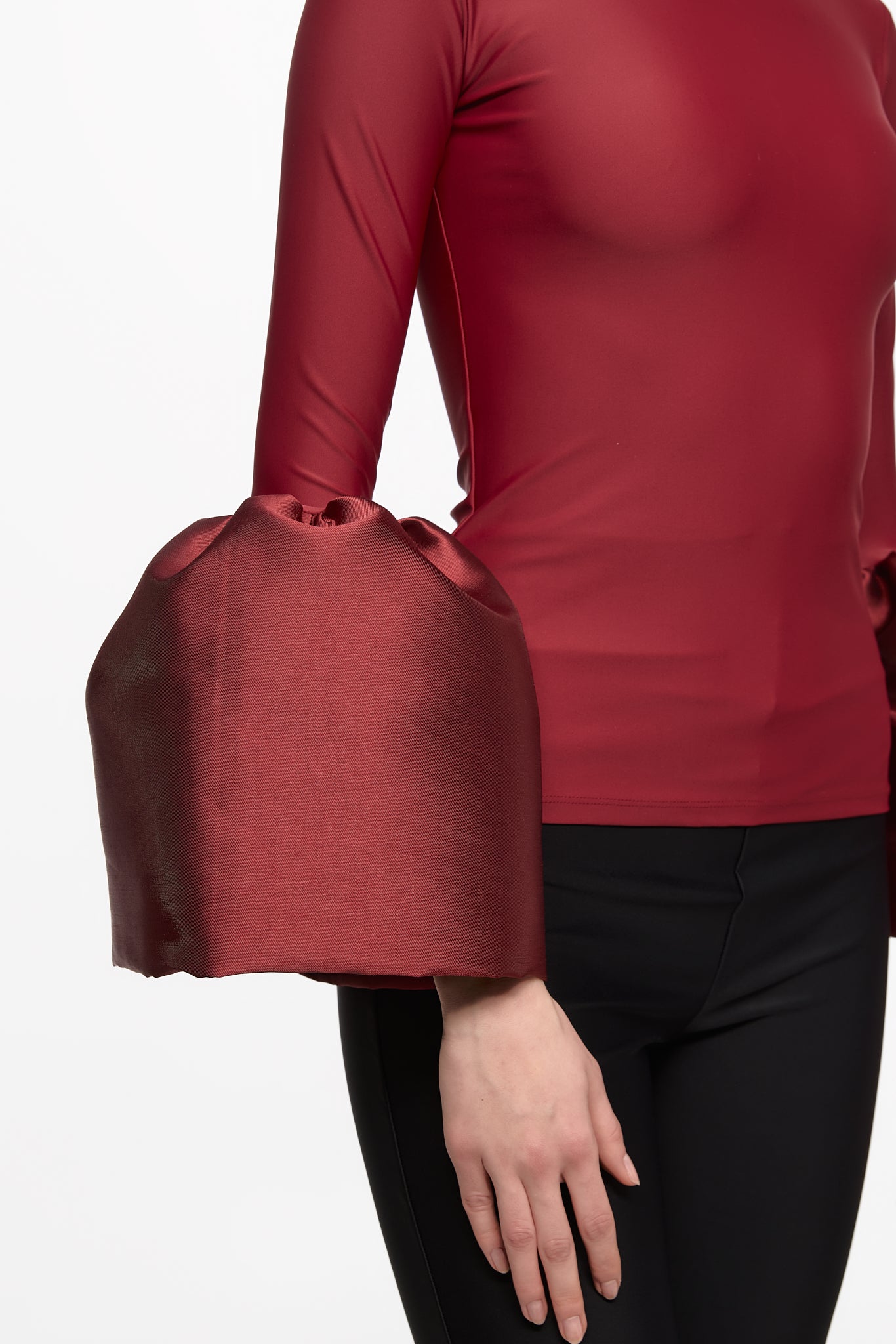 ATU Body Couture Wine high-neck top haut bordeaux S/M