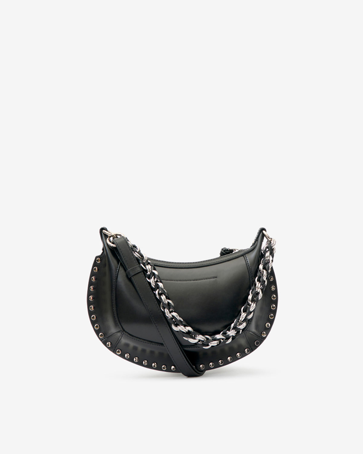 Isabel Marant Oskan Moon sac cuir noir argenté