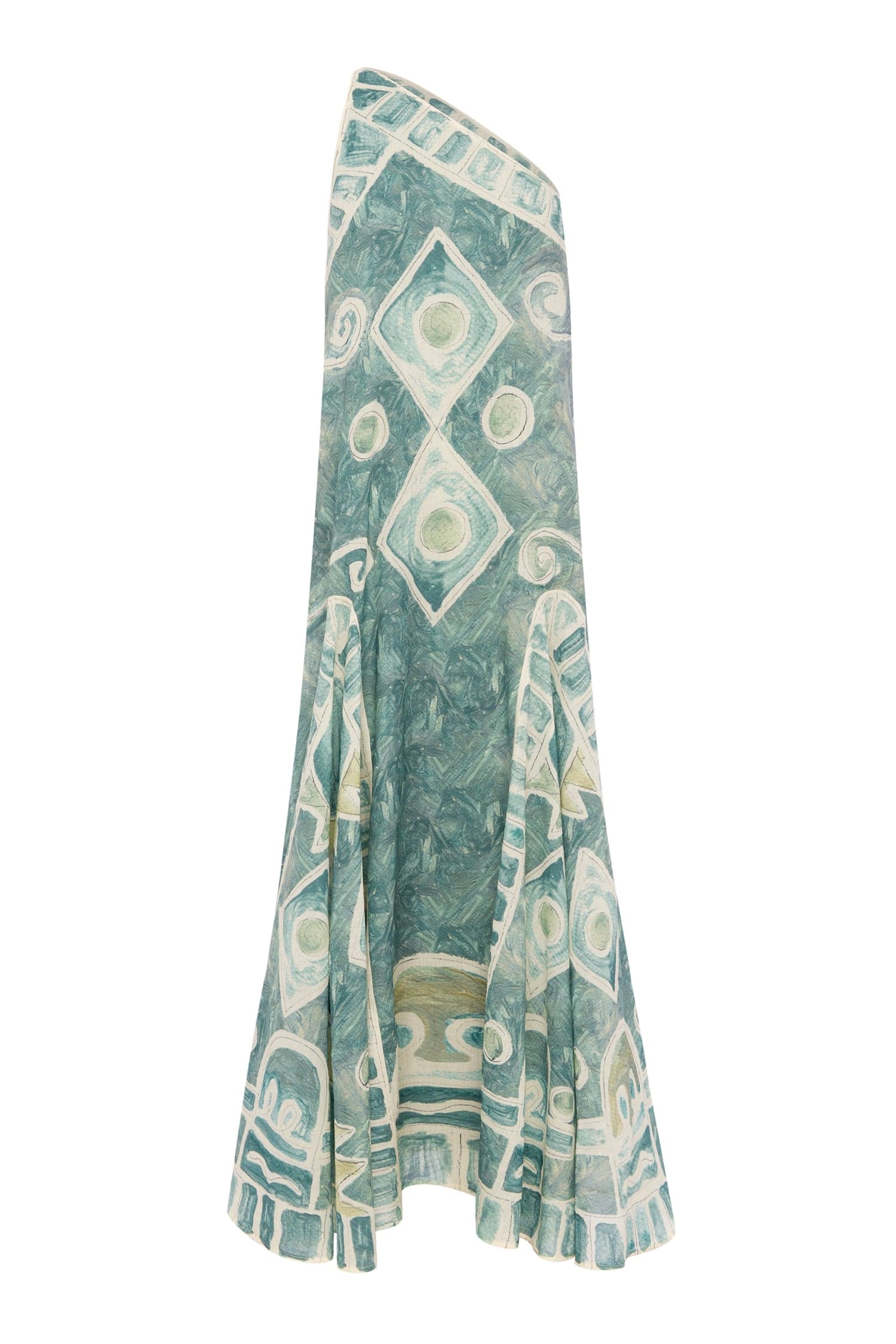 Alemaïs Samira Gown robe asymétrique ramie coton
