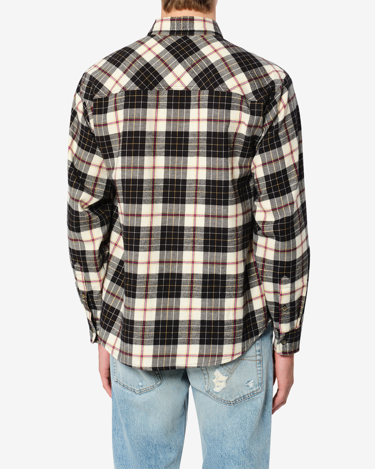 Isabel Marant Saul CH0366HC chemise carreaux écru noir