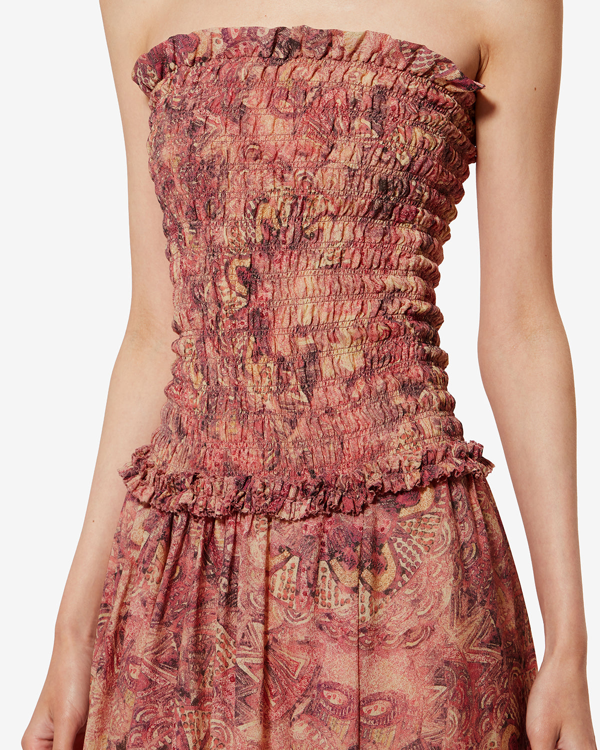 Isabel Marant Cleane robe soie rose