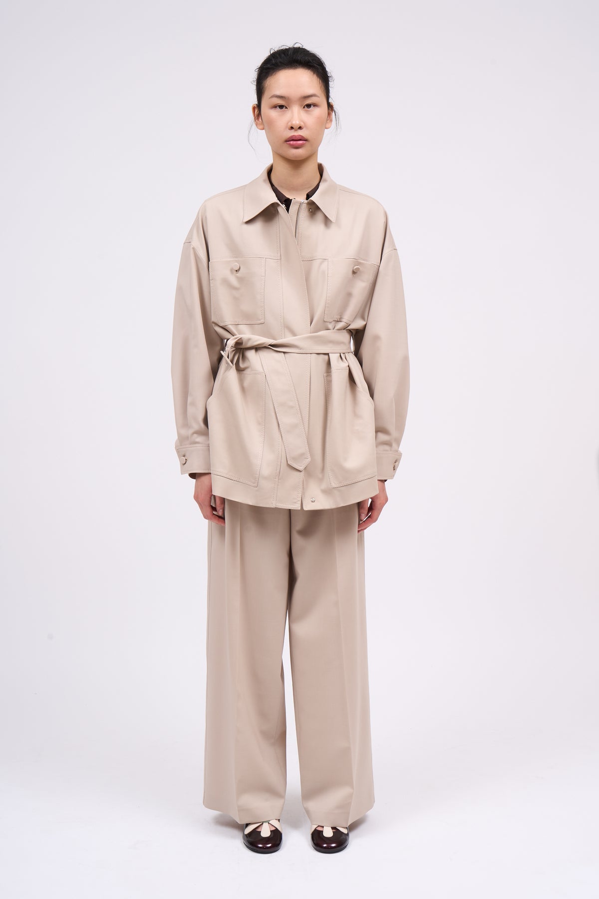 Paul & Joe Cordoue veste saharienne laine soie