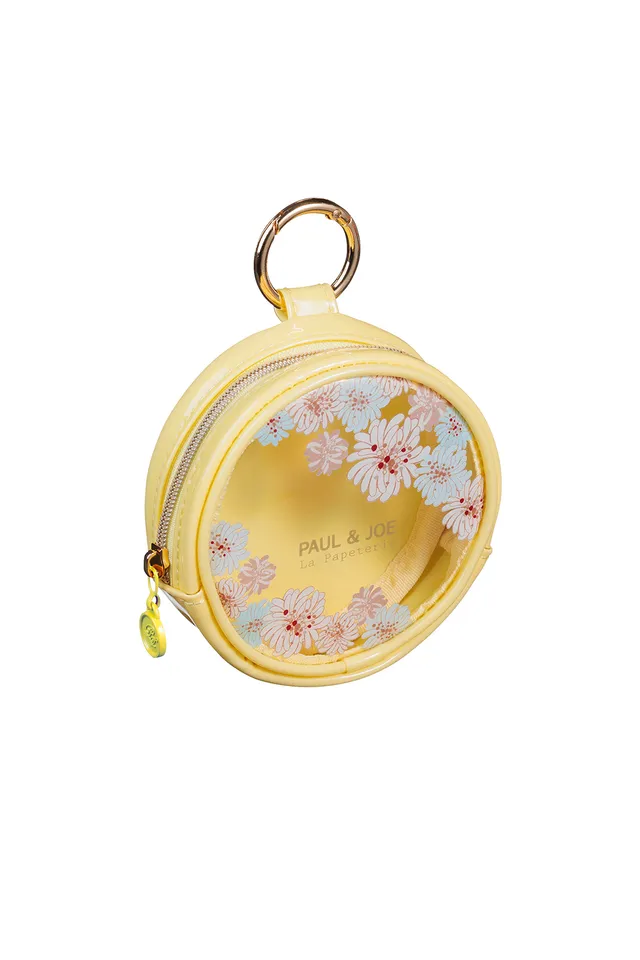 Paul & Joe pochette ronde jaune chrysanthèmes 10 cm