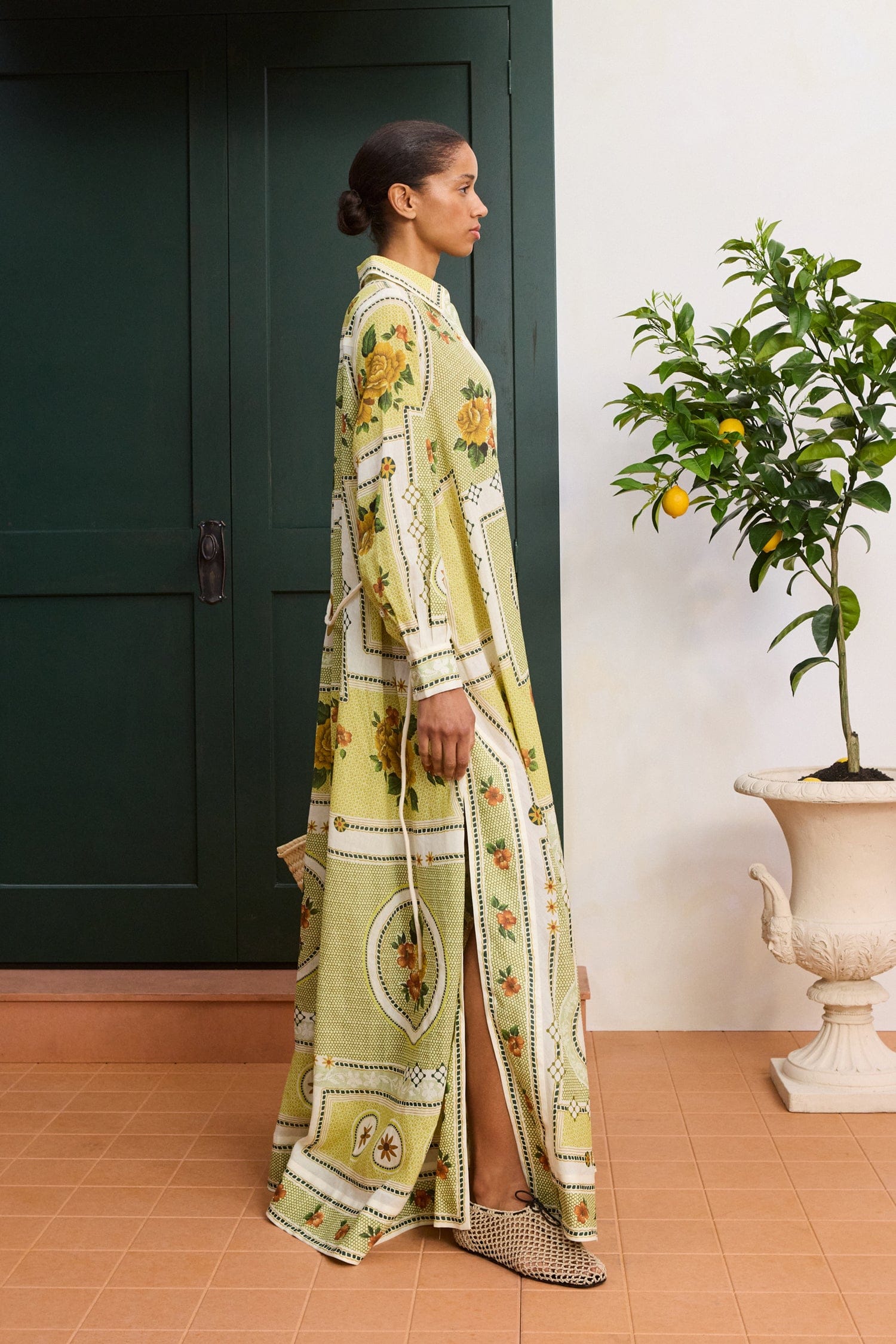 Alemaïs Dixie Shirtdress robe chemise midi ramie