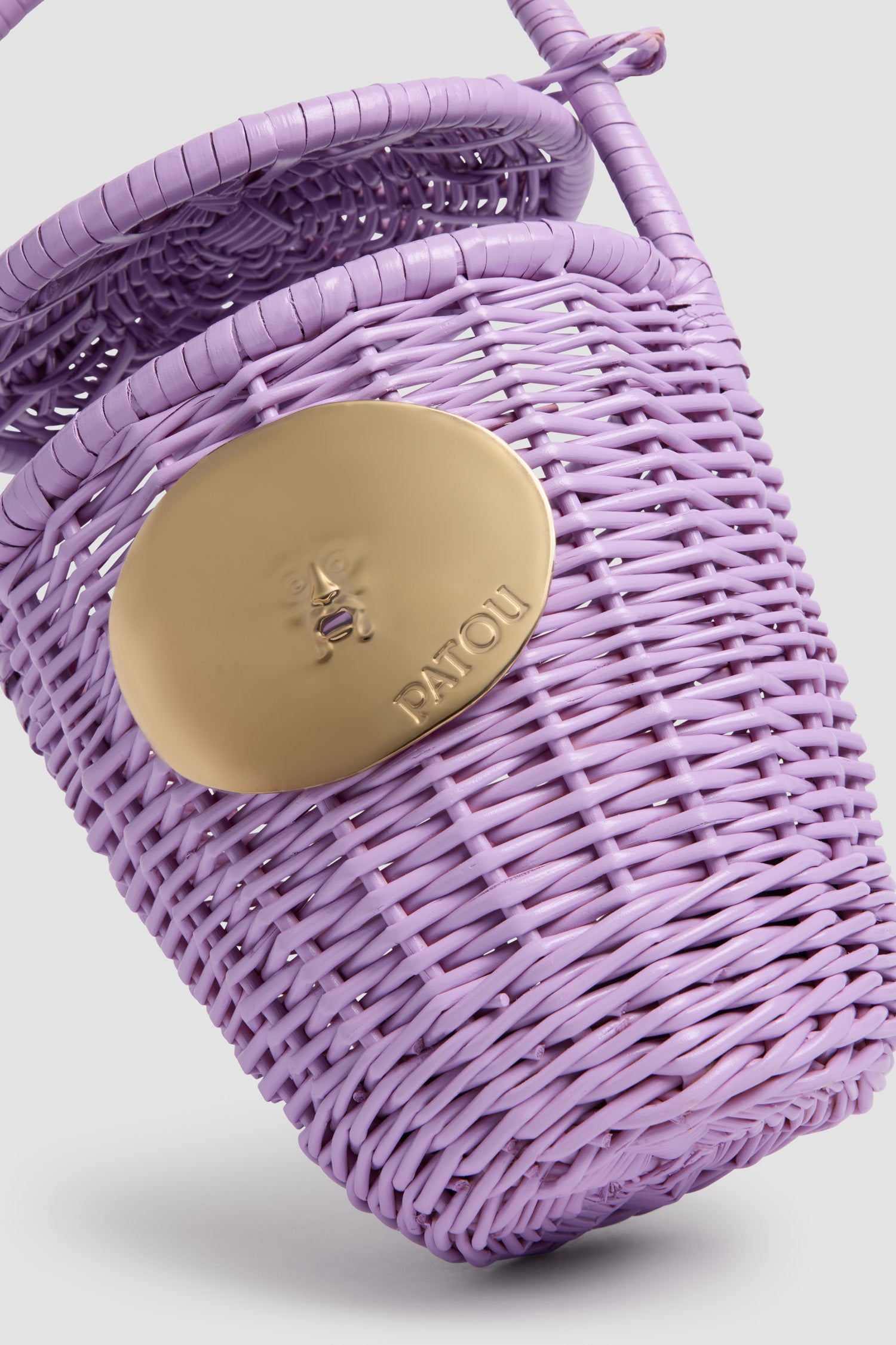 Patou P26AC0030043475L sac seau osier lilas