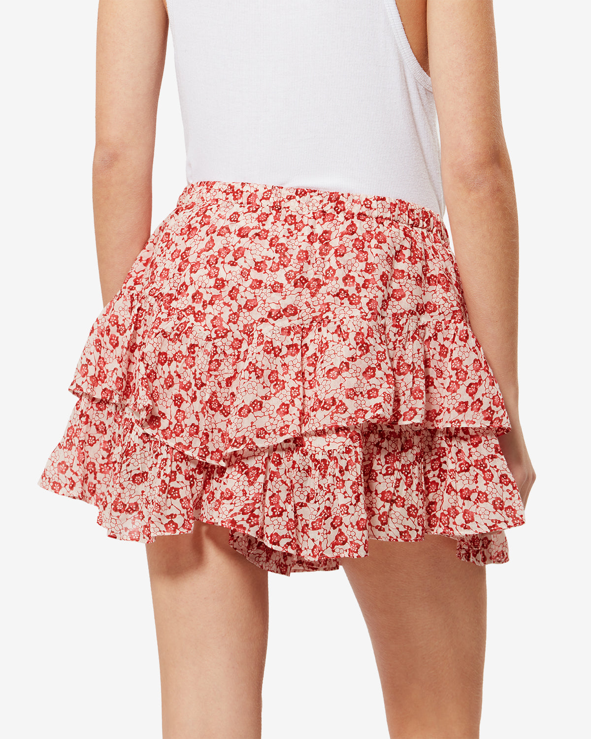 Isabel Marant Jocadia SH0021FA-D1J15E short rouge en coton