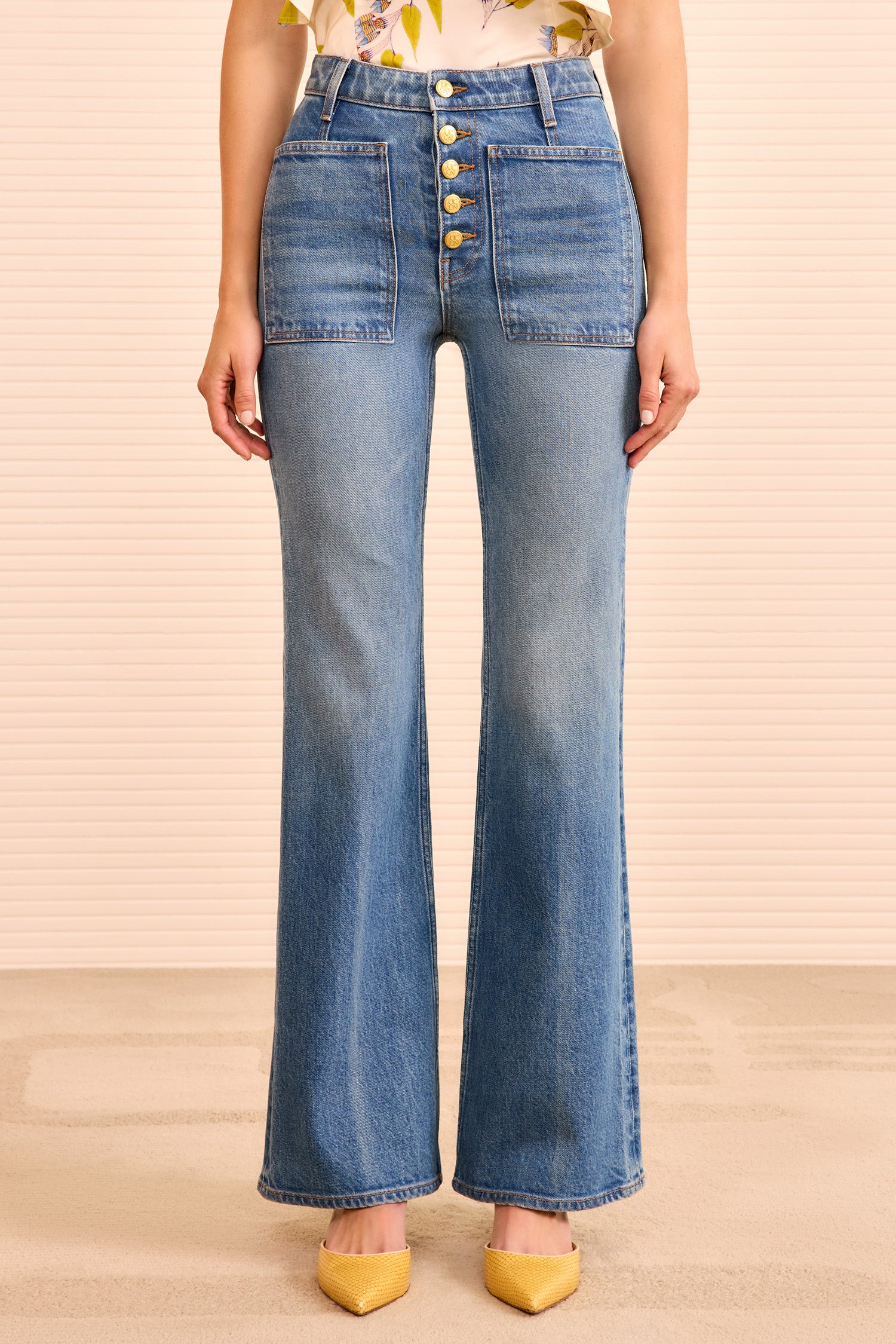 Ulla Johnson Lou jean flare Danube taille haute 31