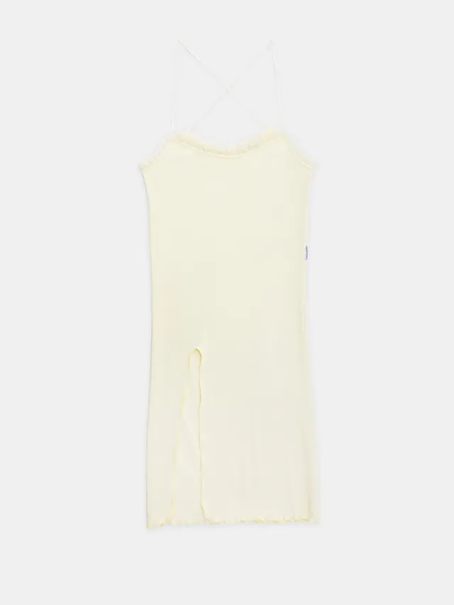 Ester Manas Butter robe nuisette jaune Mimosa coton