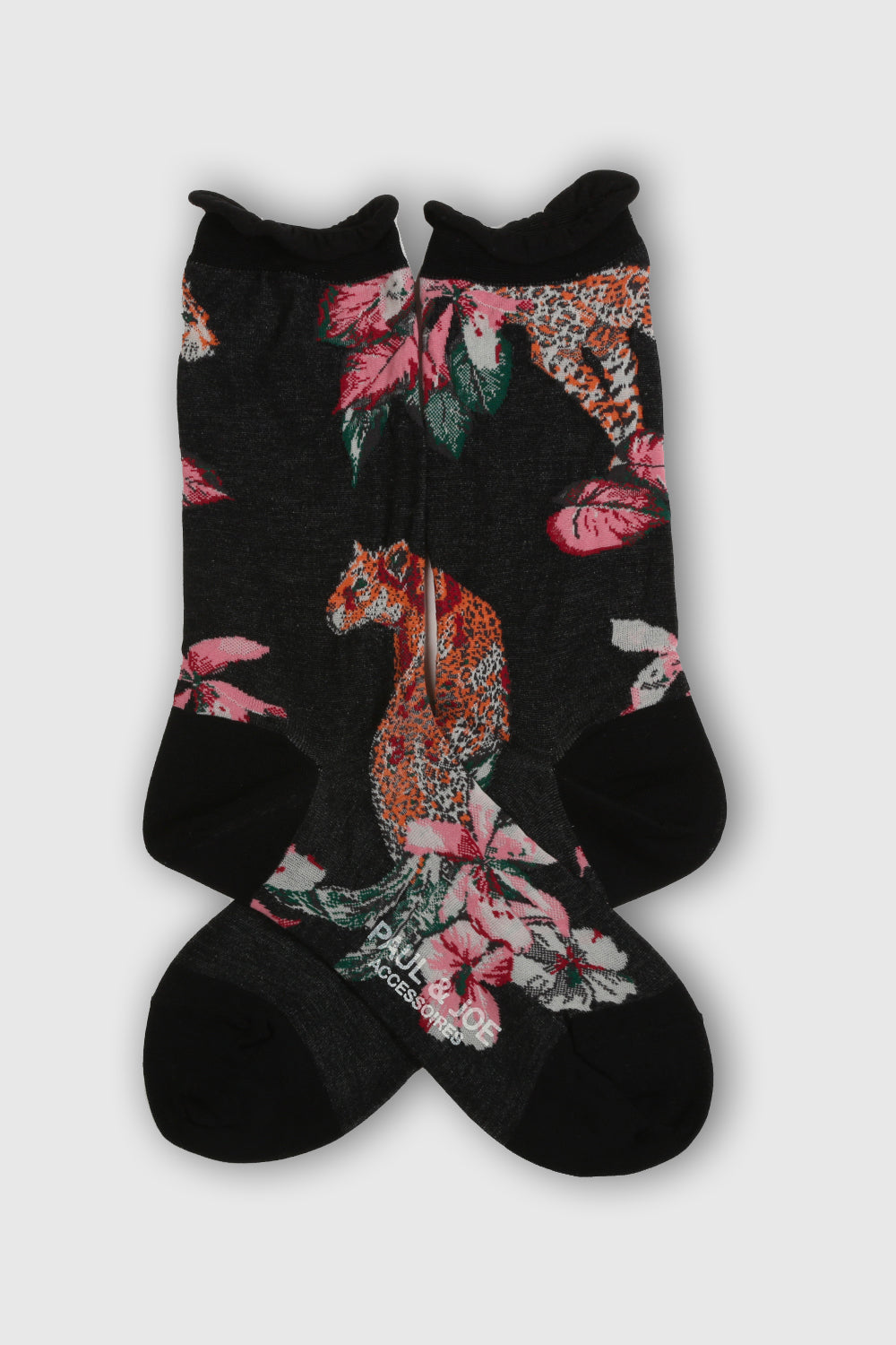 Paul & Joe chaussettes coton fleuri 36-39 blanc