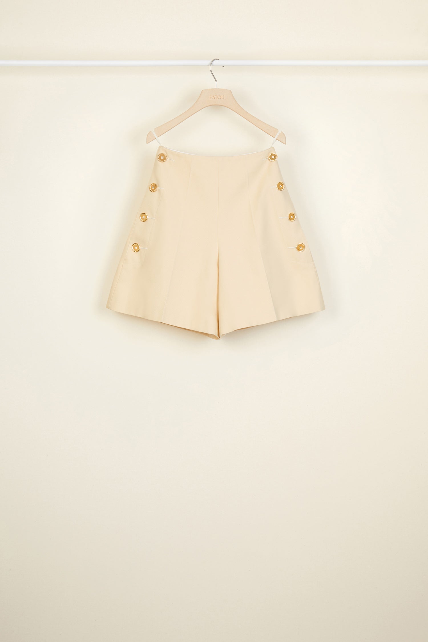 Patou P20TR0040027102V short coton vanille