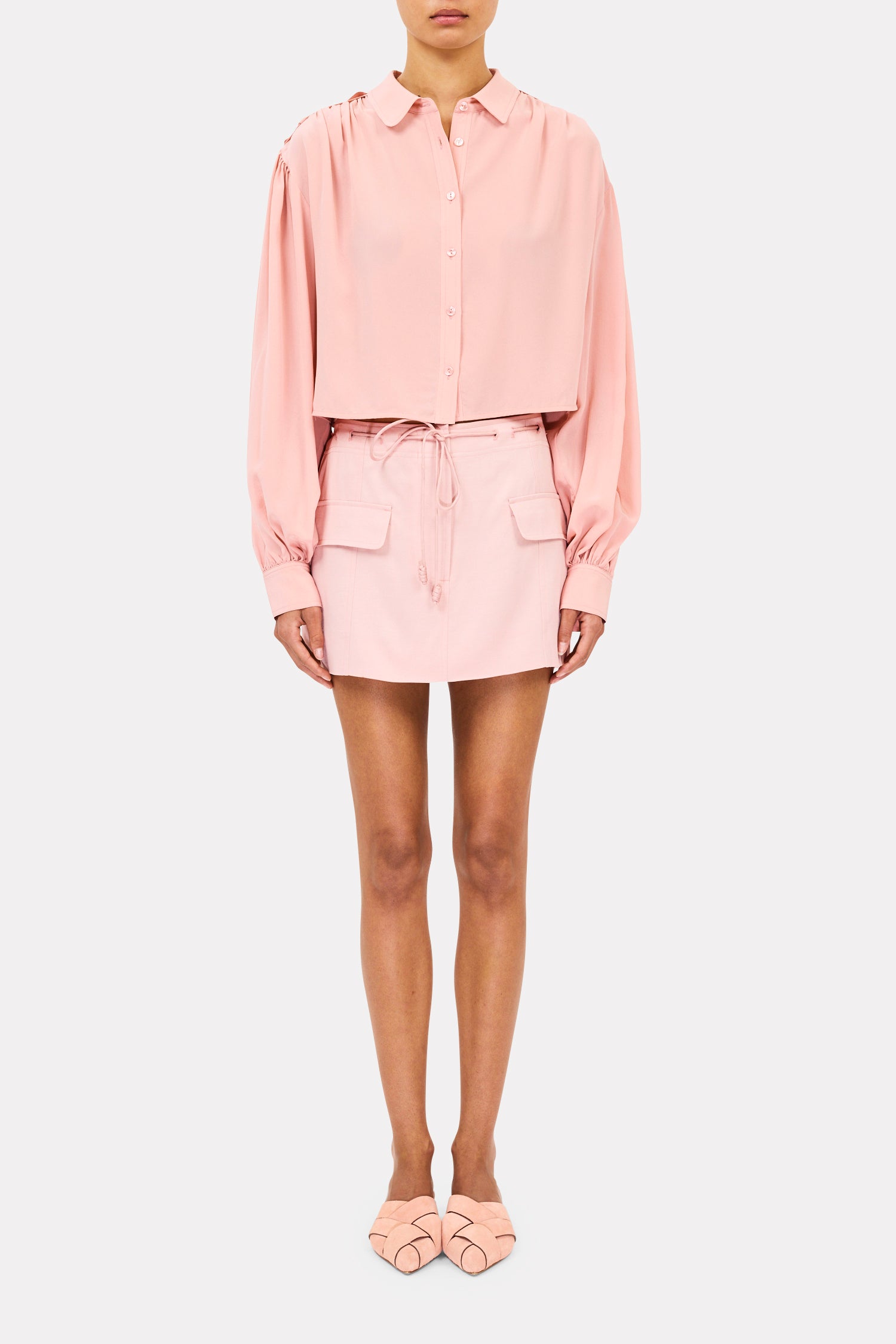 Ulla Johnson Fiore chemisier court soie peony