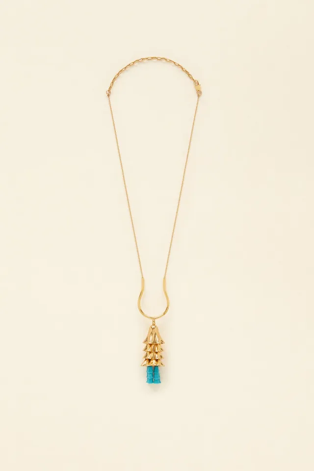 Patou Jewellery JW068 collier perles bleu Brittany Blue TU