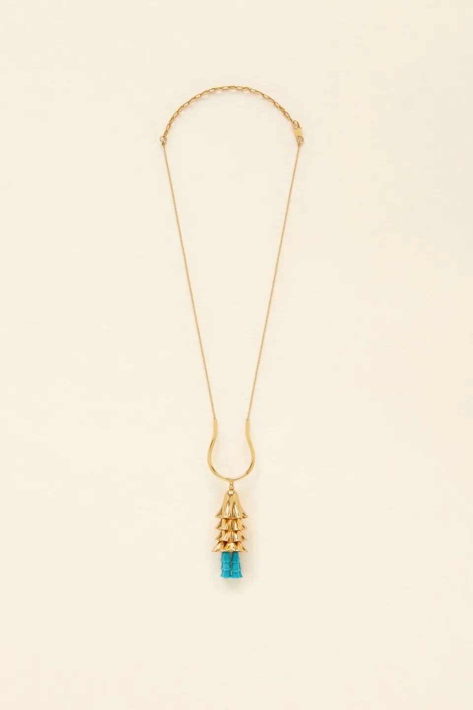 Patou Jewellery JW068 collier perles bleu Brittany Blue TU