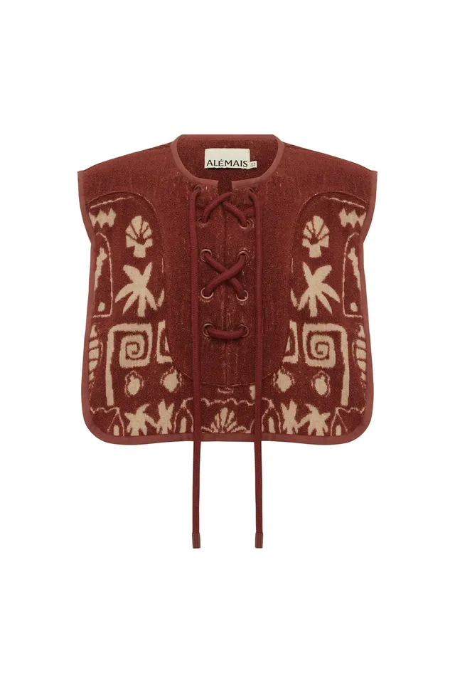 Alemais Maya top crop coton bio imprimé