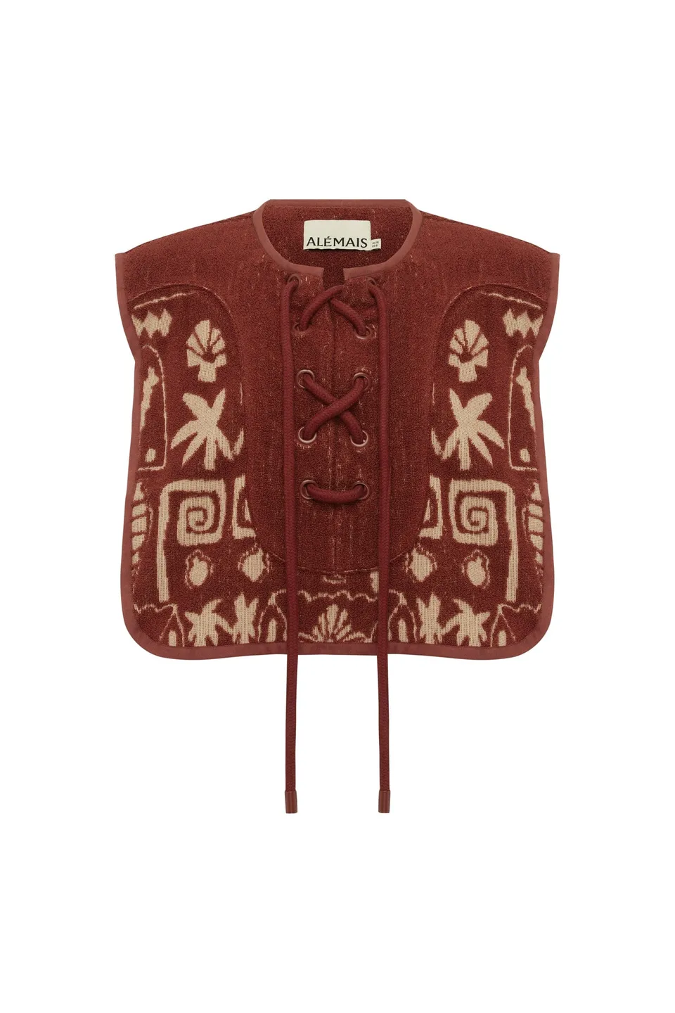 Alemais Maya top crop coton bio imprimé