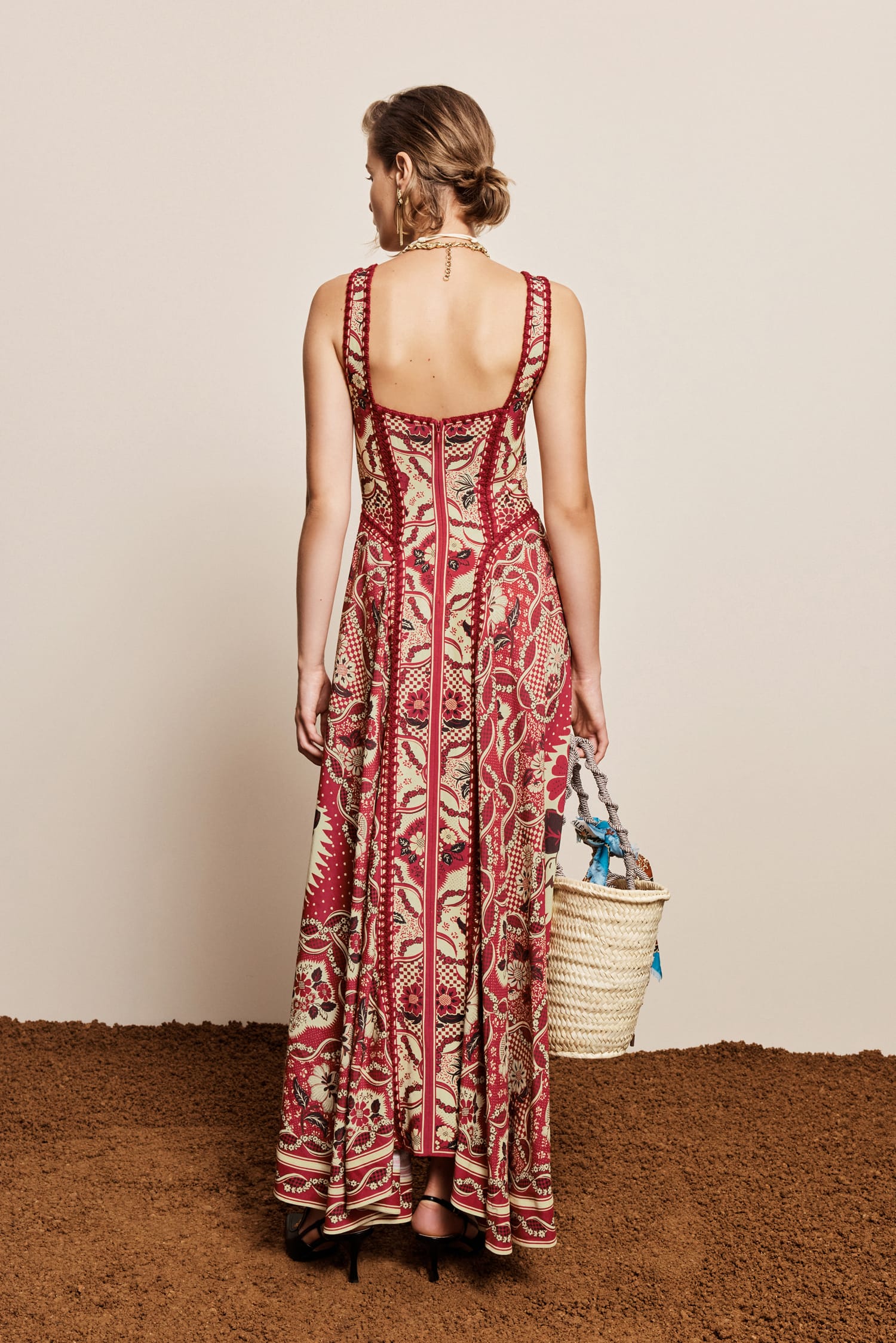 Alemäis Kenny Midi robe midi col carré viscose