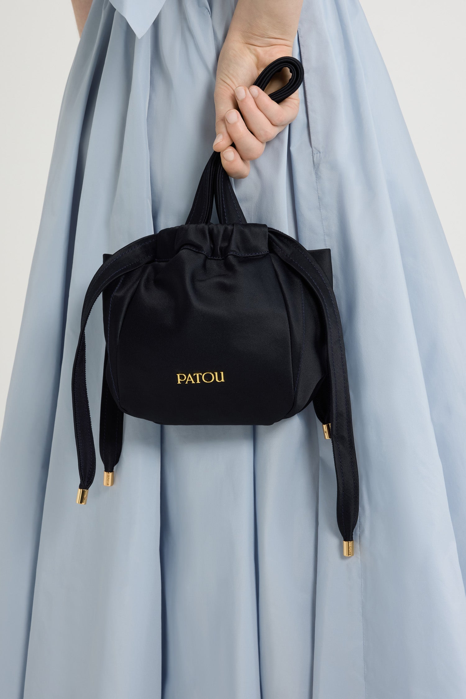 Patou Pouch AC074 pochette satin noir TU recyclé