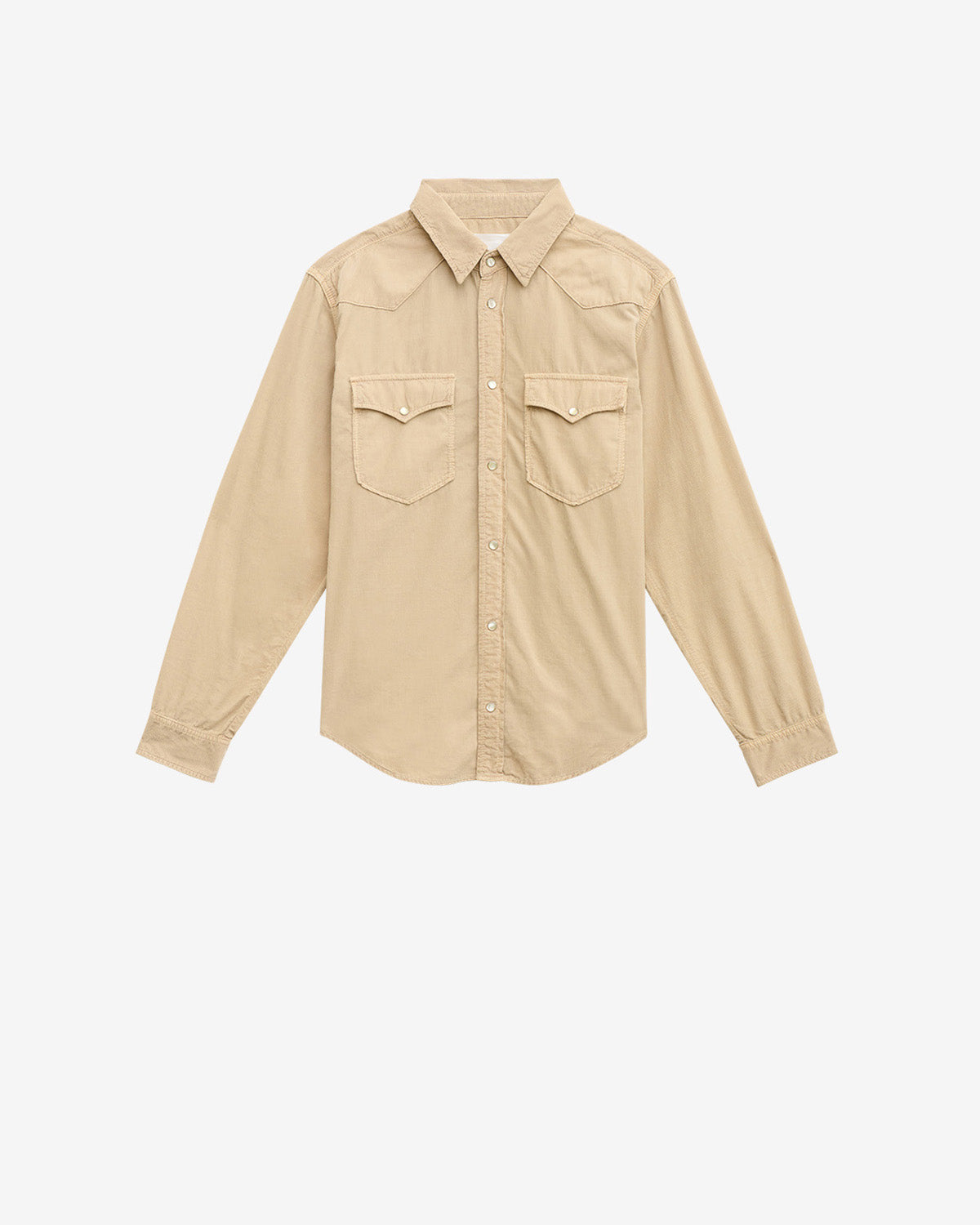Isabel Marant Vasco chemise beige velours côtelé