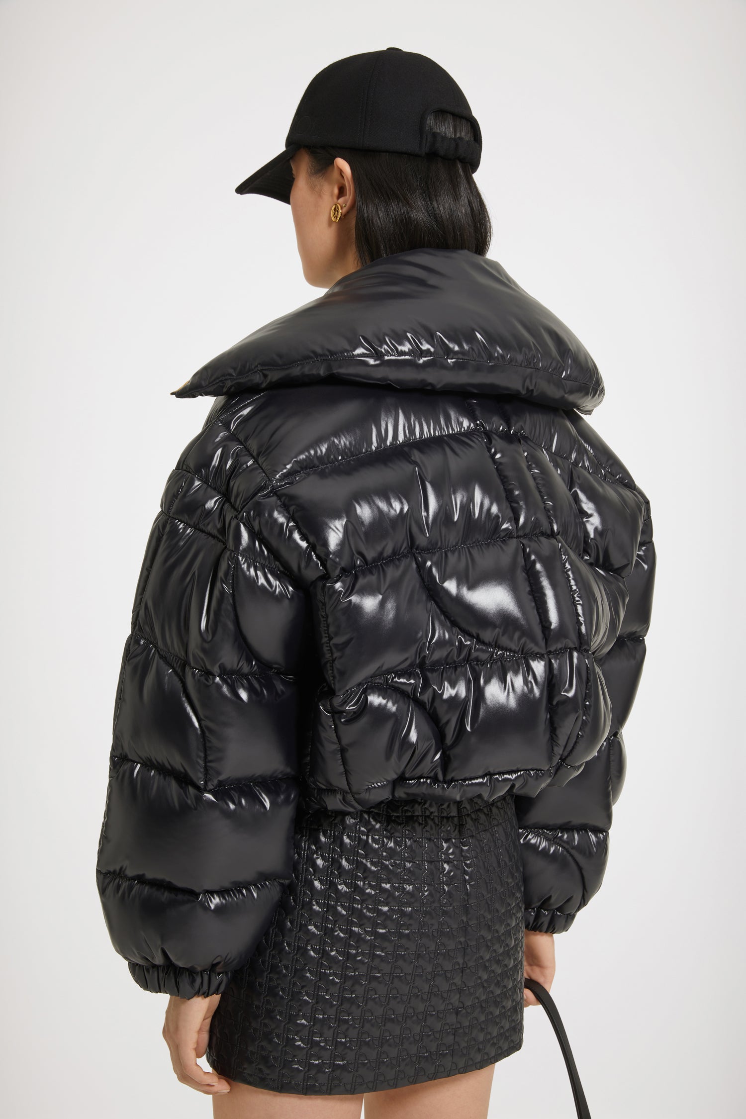 Patou Coats H23OU024 doudoune noire courte polyamide 38