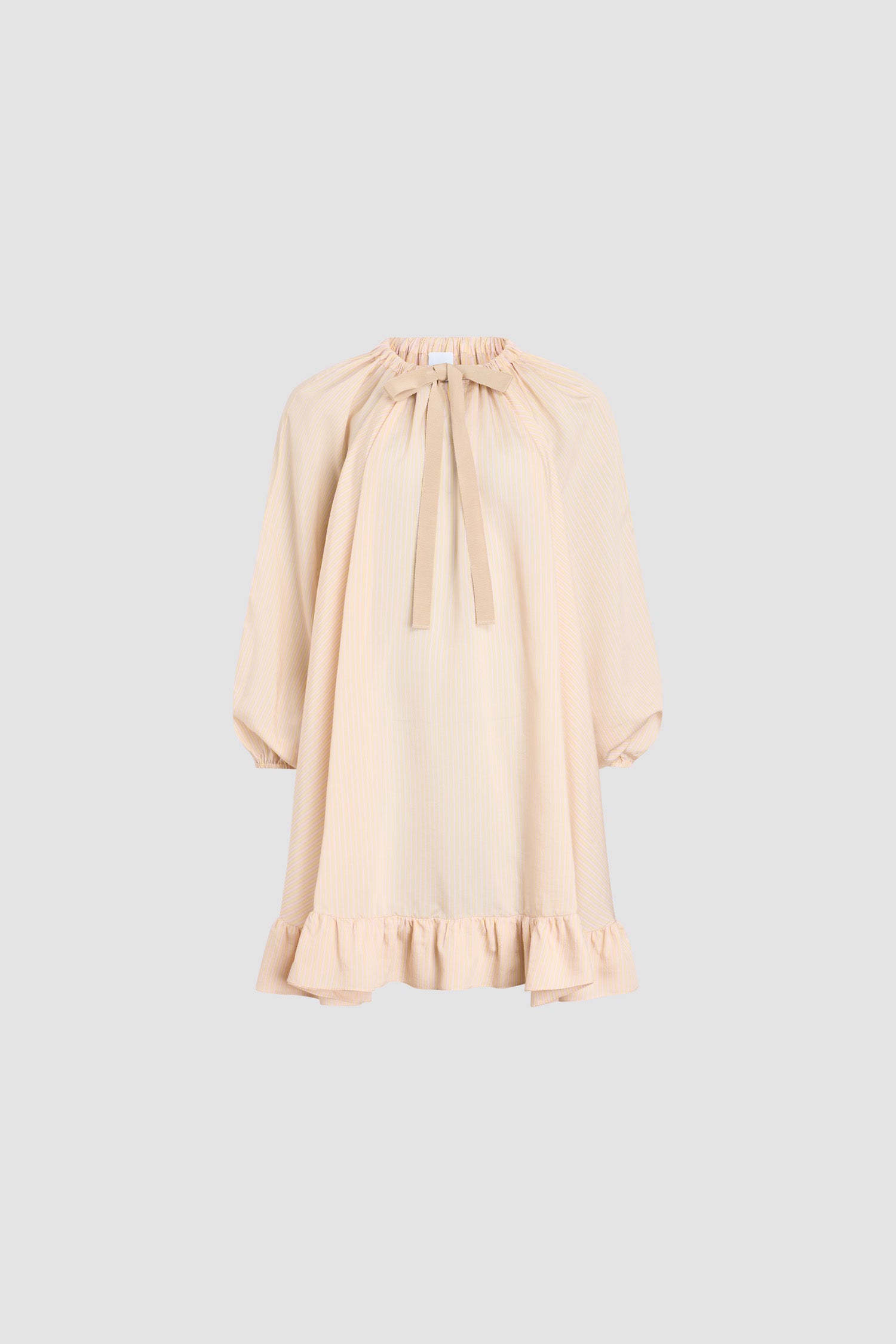Patou DR108 robe plage soie rayures abricot